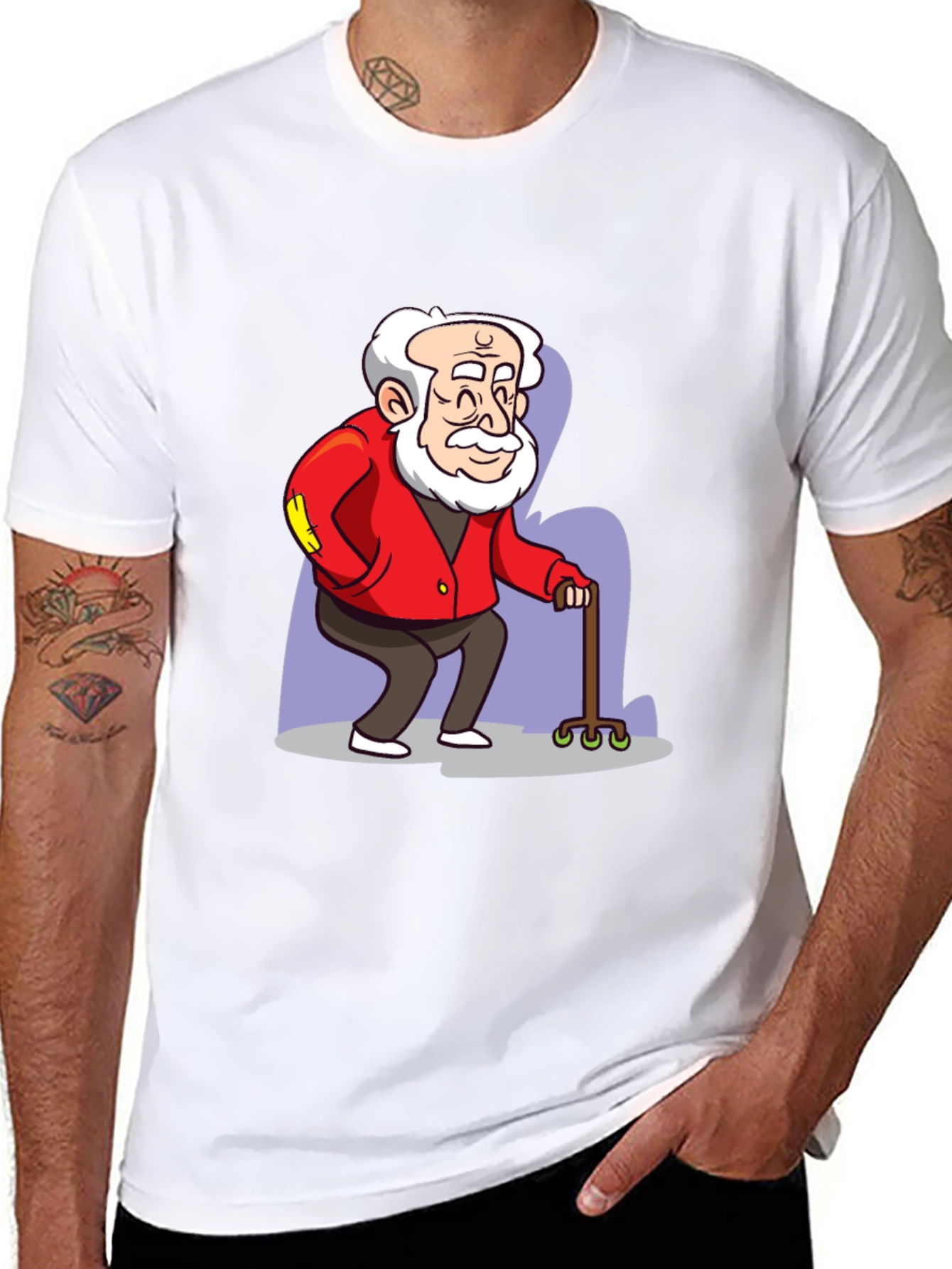 Cartoon Grandpa Graphic Tee