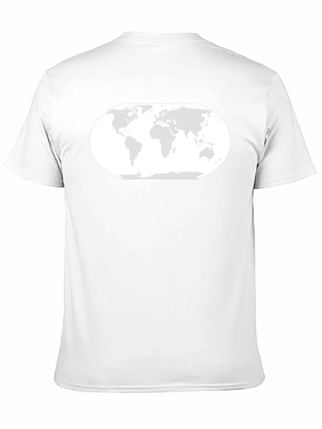 World Map Graphic Tee - Stylish Black T-Shirt