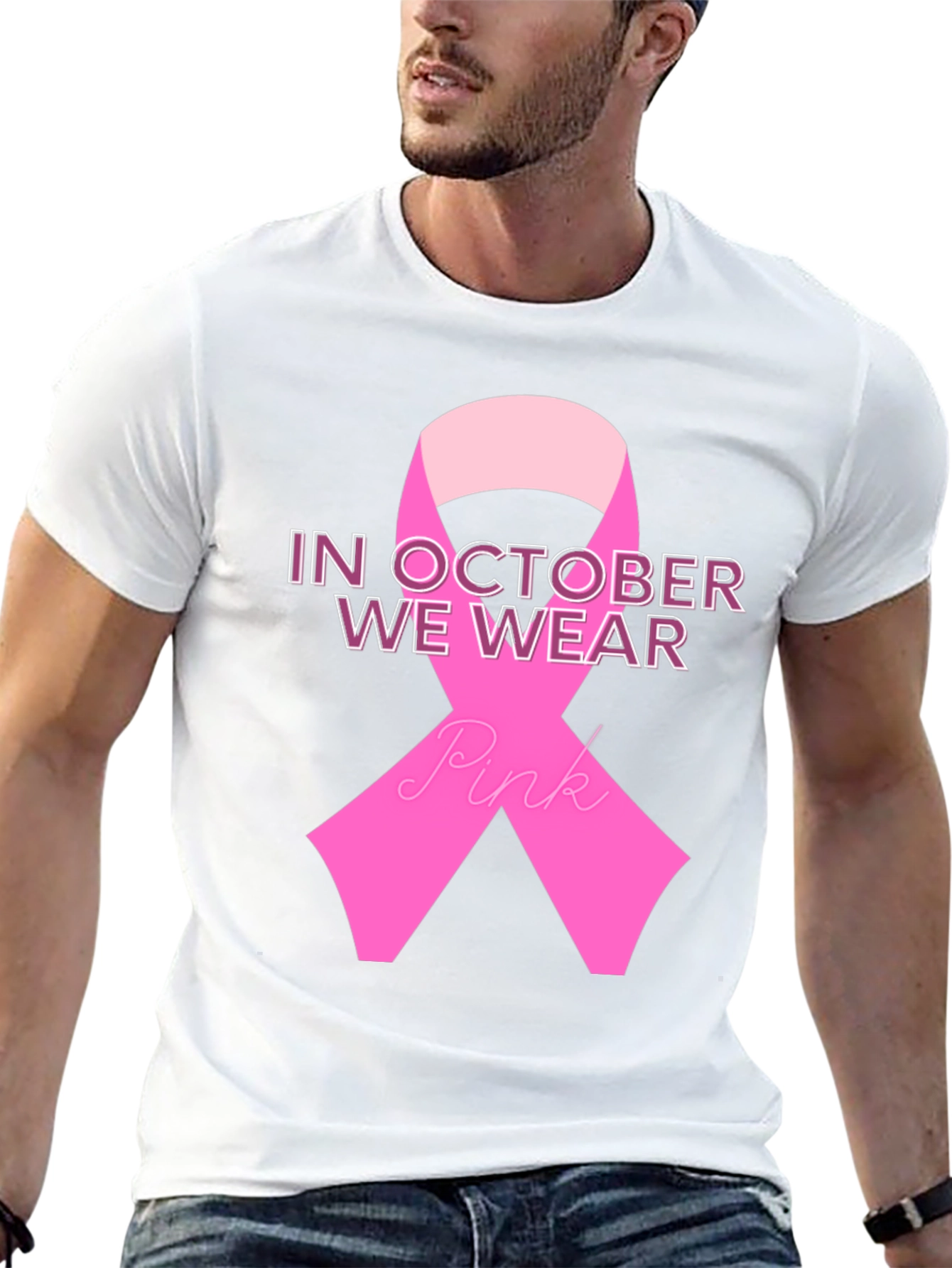 October Breast Cancer Awareness Ribbon T-Shirt