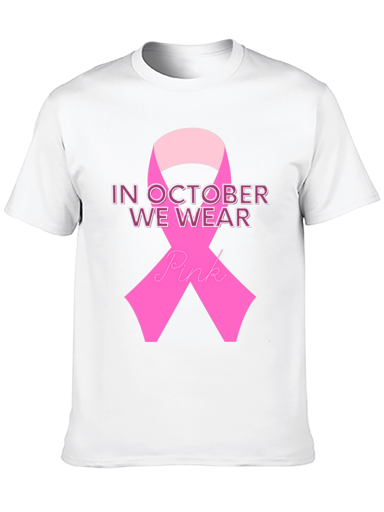 October Breast Cancer Awareness Ribbon T-Shirt