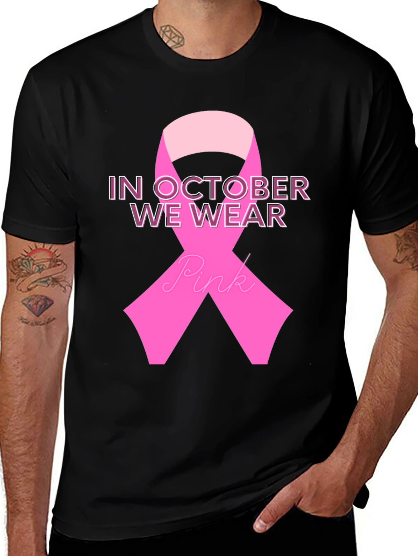 October Breast Cancer Awareness Ribbon T-Shirt