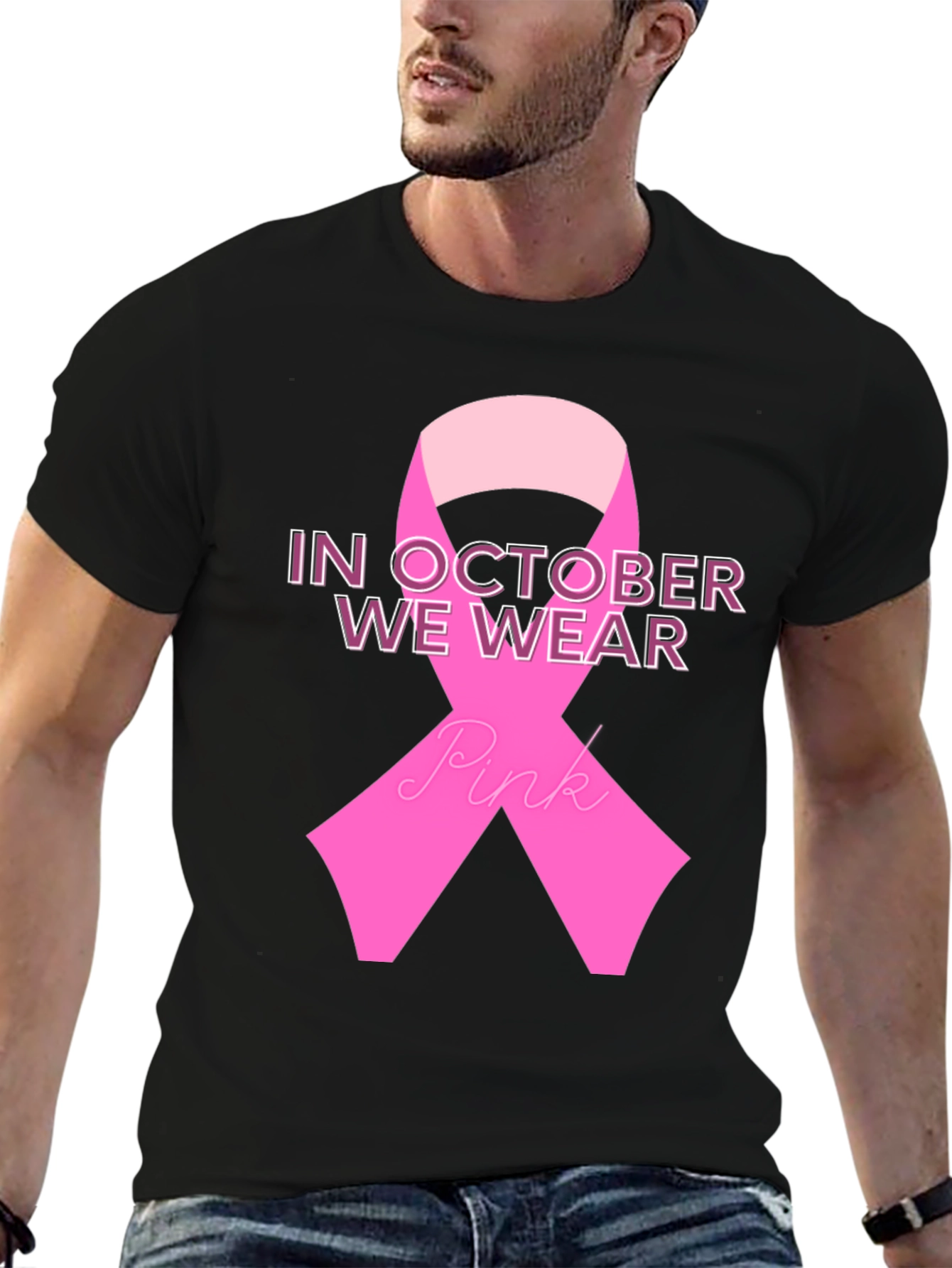October Breast Cancer Awareness Ribbon T-Shirt