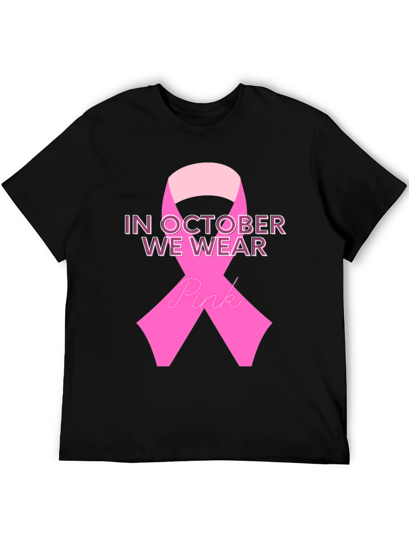 October Breast Cancer Awareness Ribbon T-Shirt