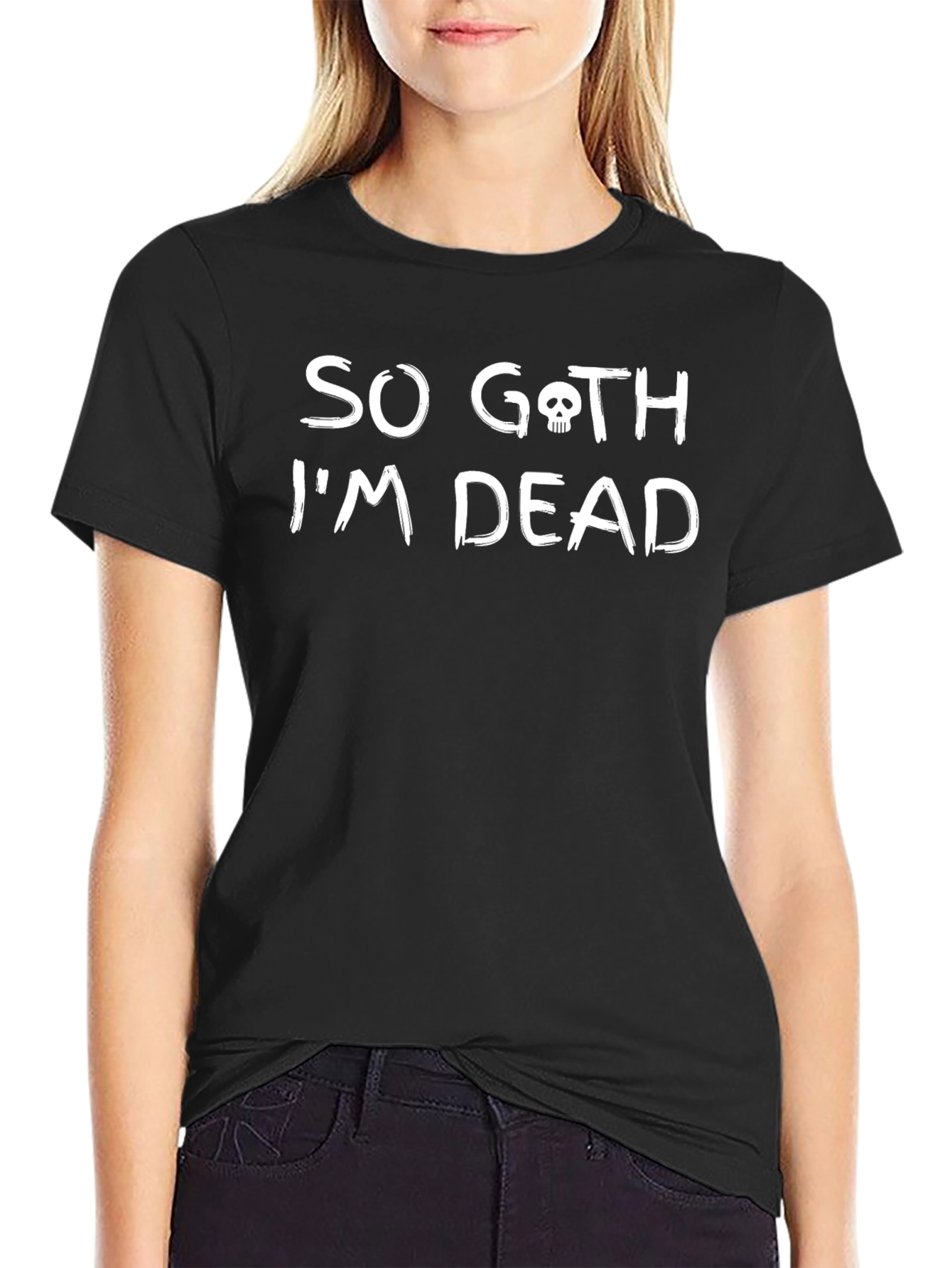 So Goth Im Dead T-Shirt - Skull Graphic Tee