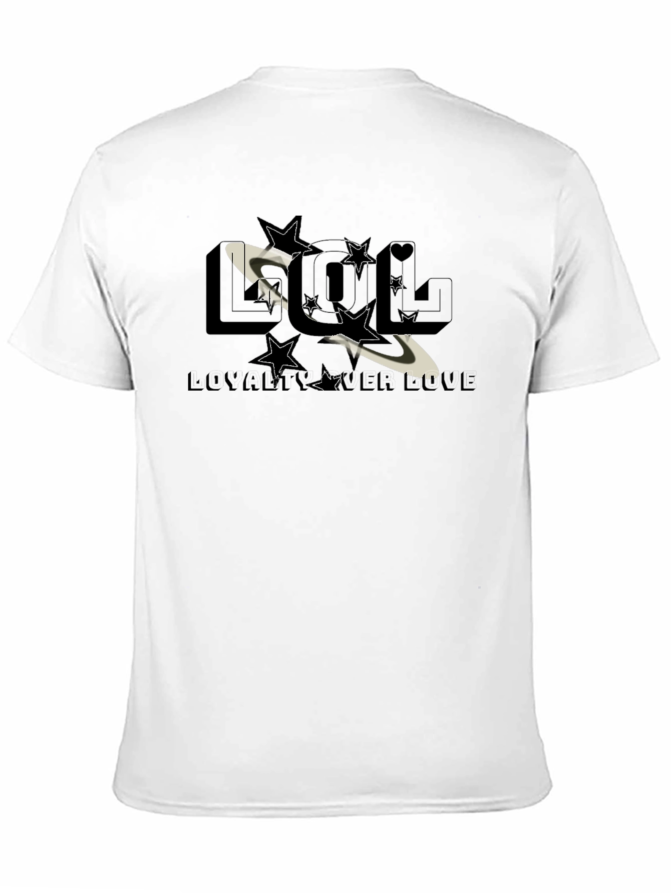LOL Loyalty Over Love Graphic Print Tee