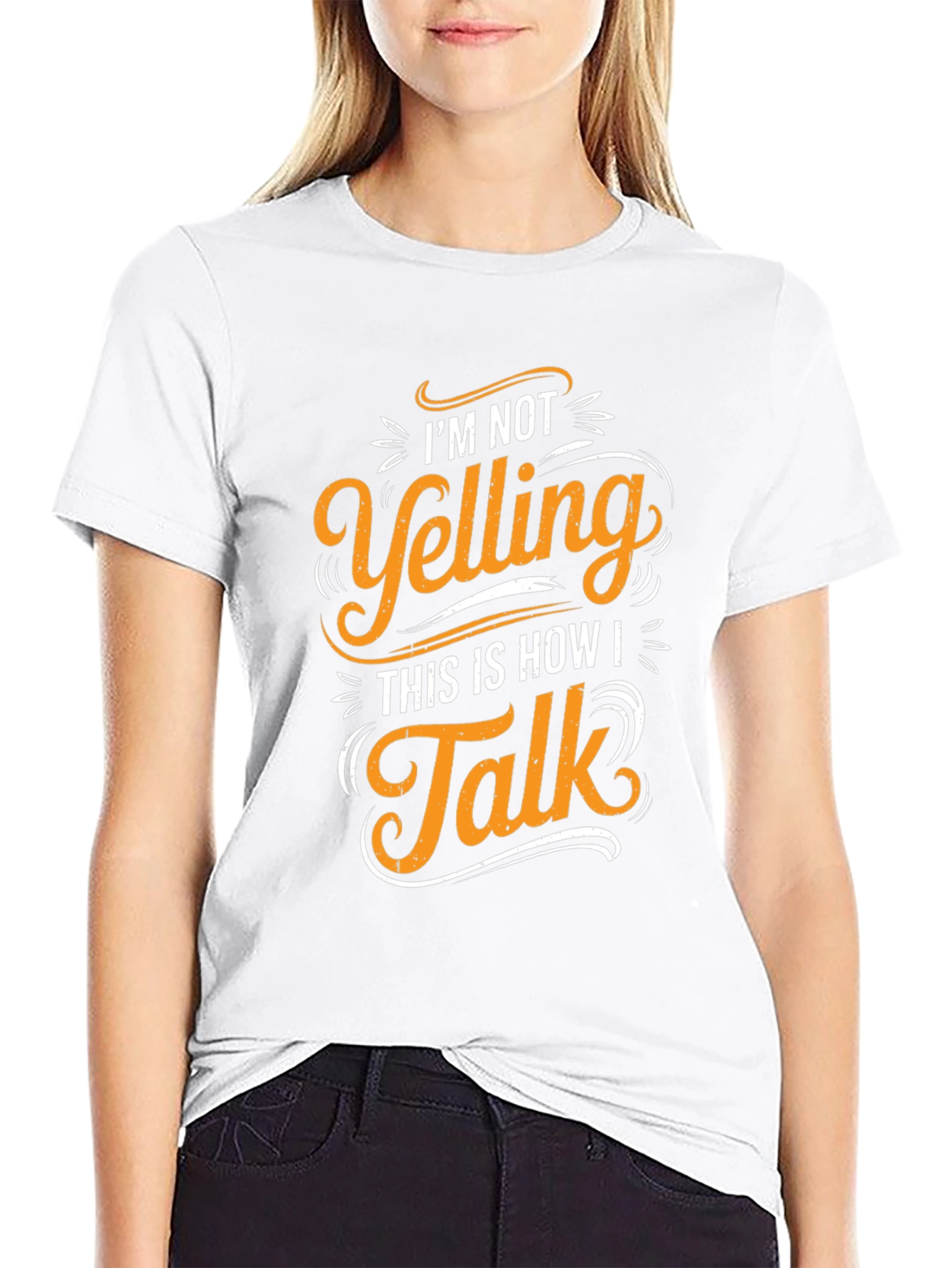 Im Not Yelling T-Shirt - Funny Graphic Tee