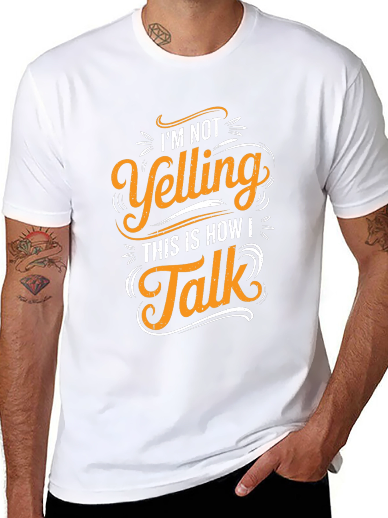 Im Not Yelling T-Shirt - Funny Graphic Tee