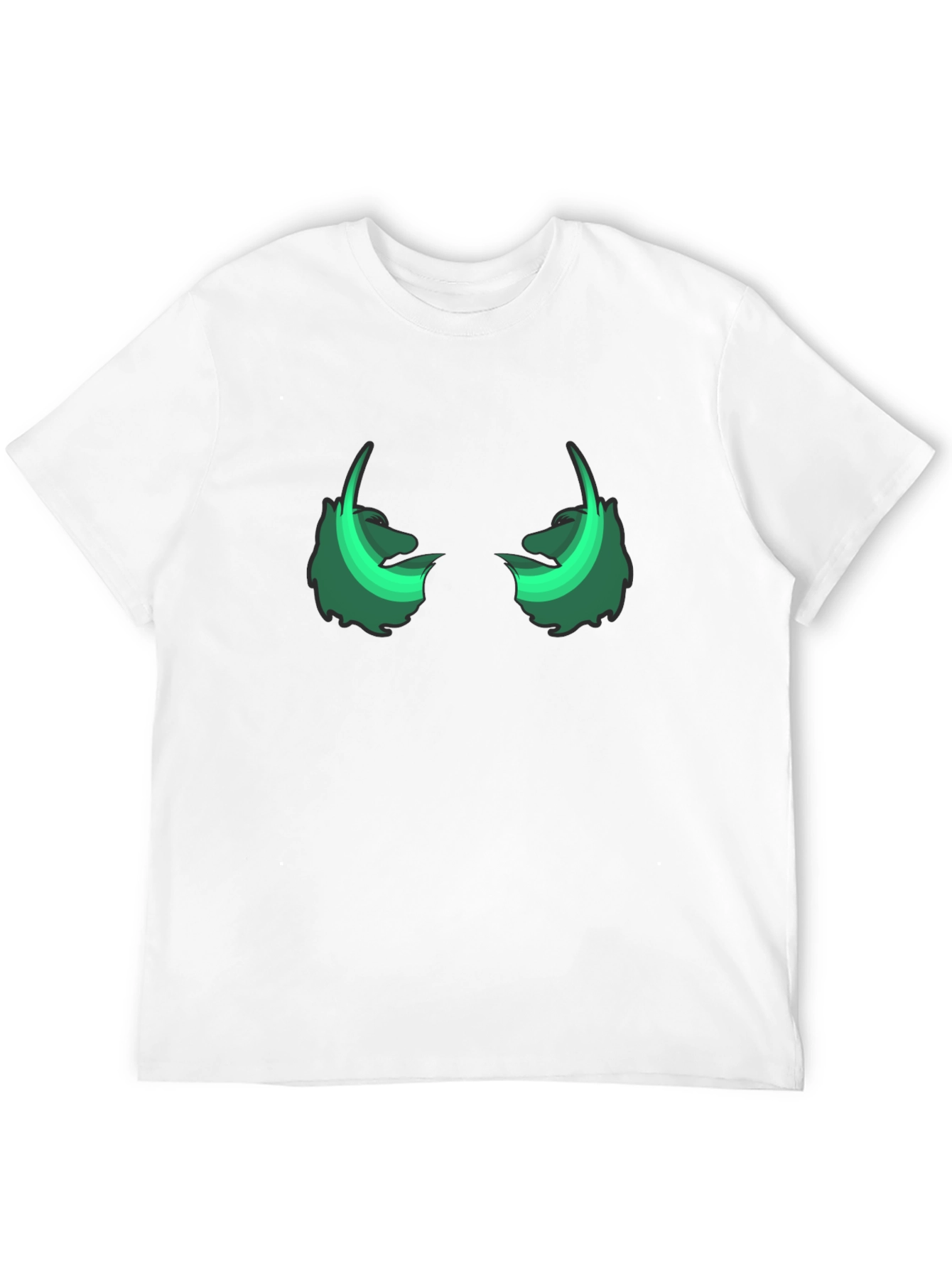 Glow-in-the-Dark Monster Eyes Black T-Shirt