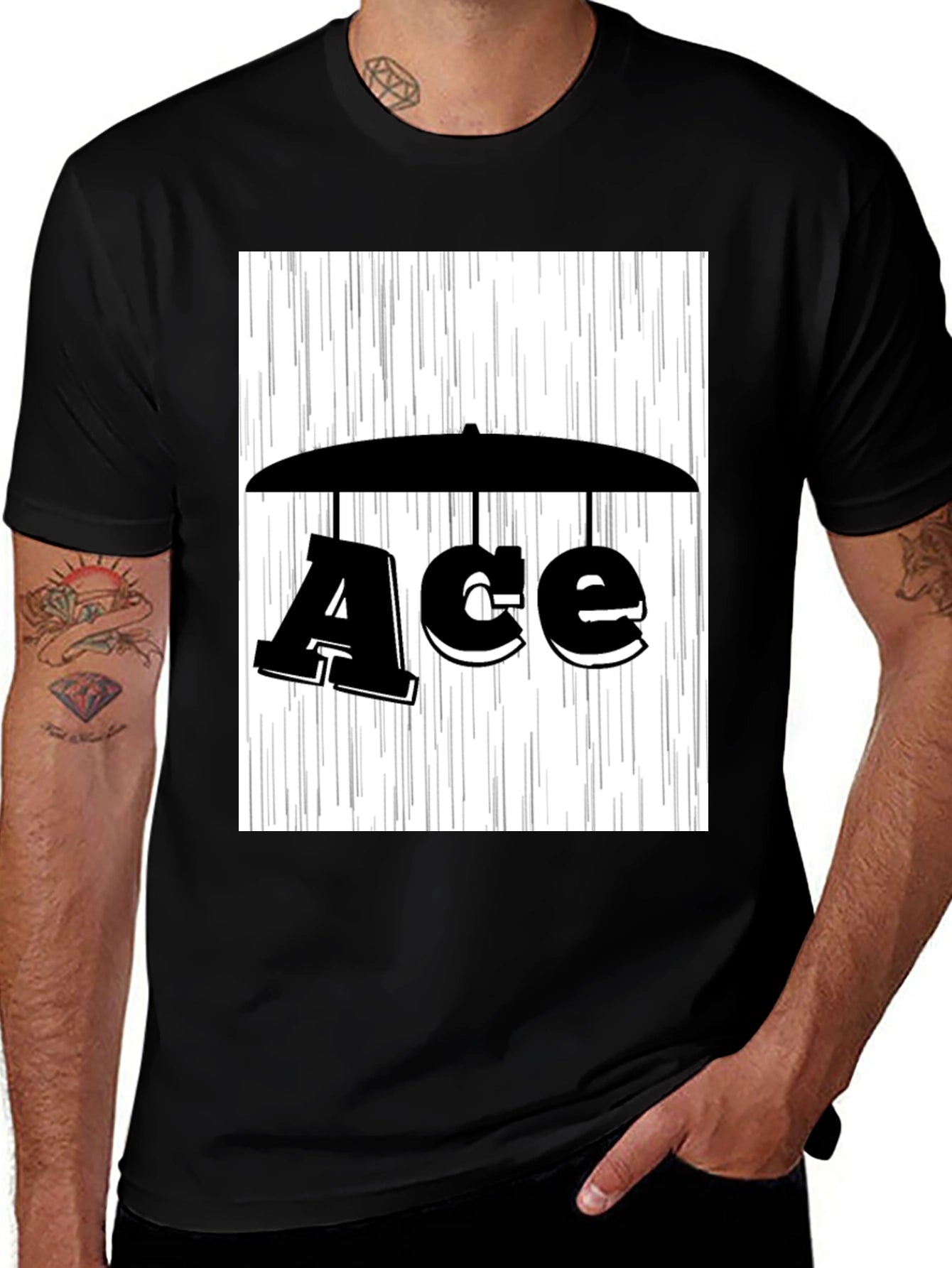Ace Umbrella T-Shirt - Stylish Graphic Tee