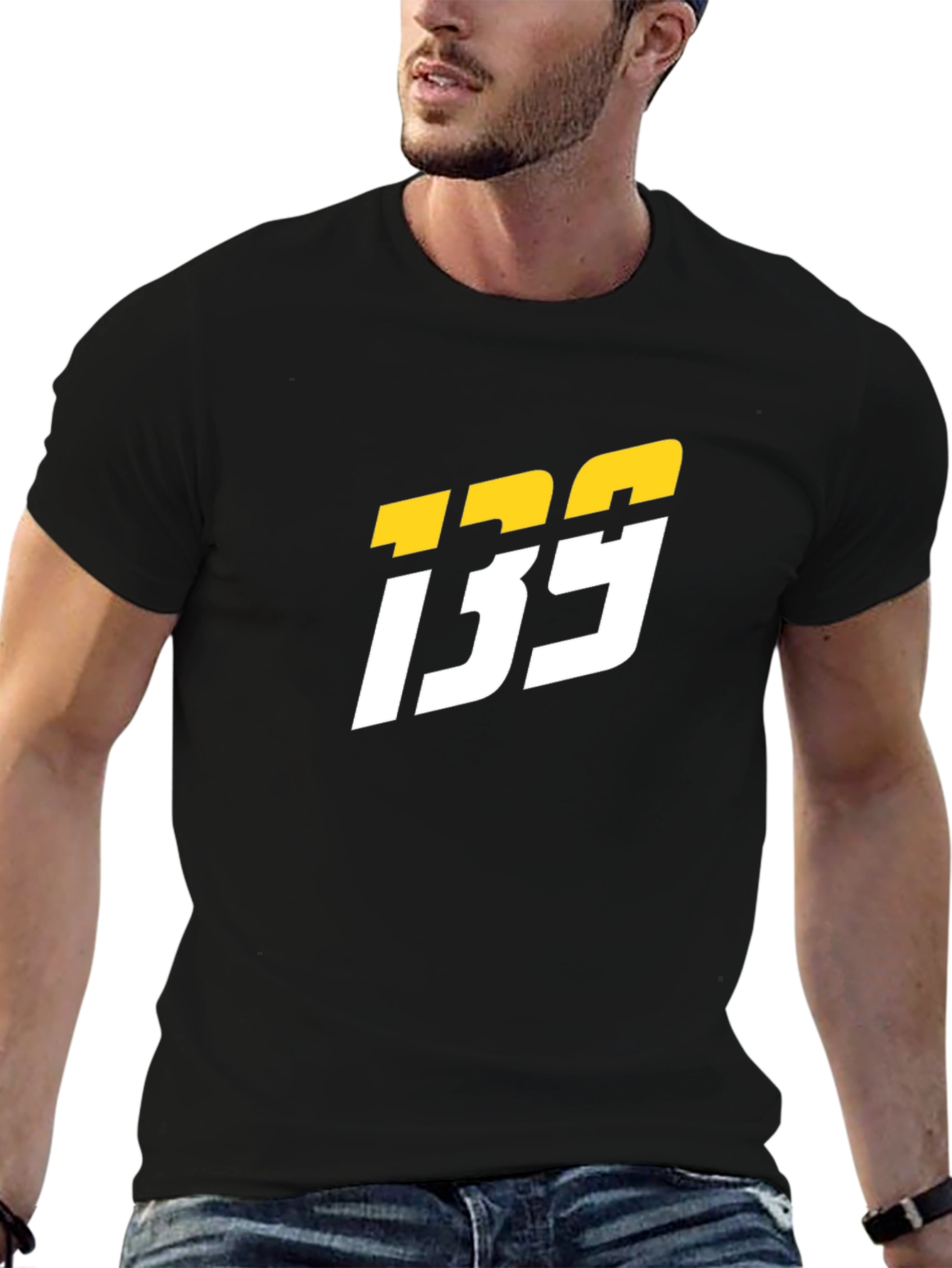 Bold 139 Graphic Print Mens Black T-Shirt