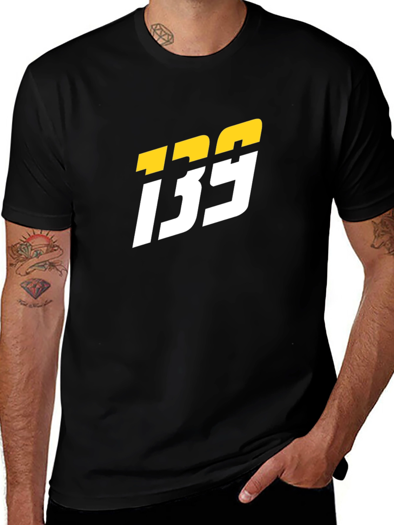 Bold 139 Graphic Print Mens Black T-Shirt