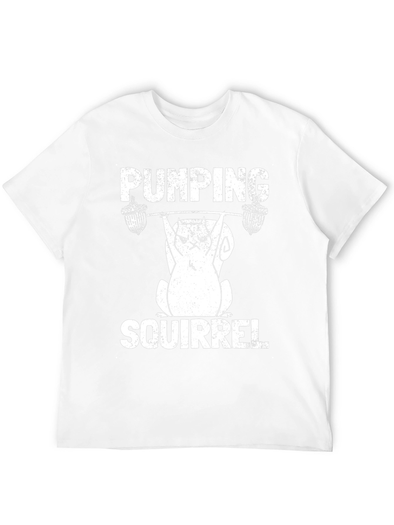 Pumping Squirrel T-Shirt - Funny Gym Workout Tee