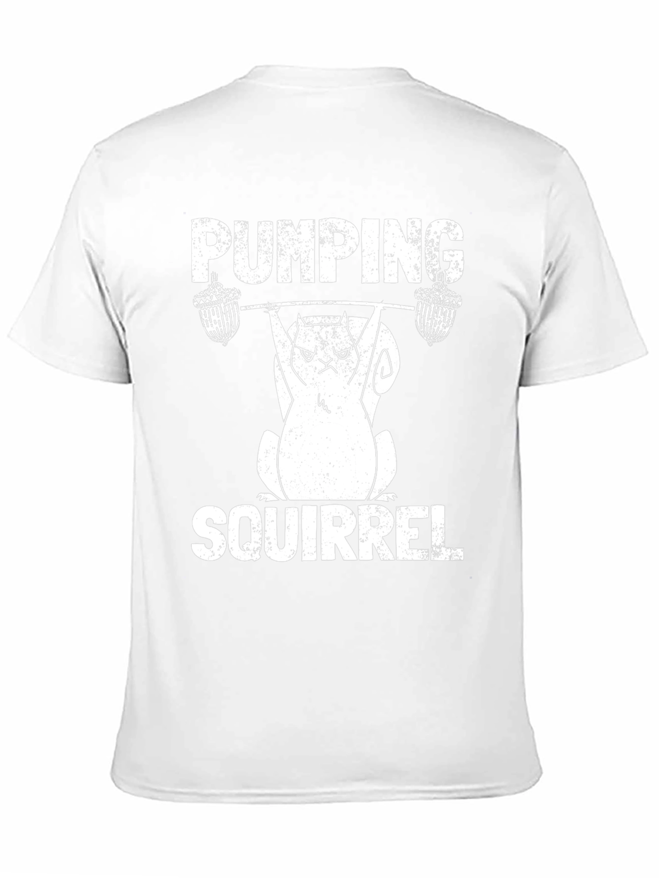 Pumping Squirrel T-Shirt - Funny Gym Workout Tee