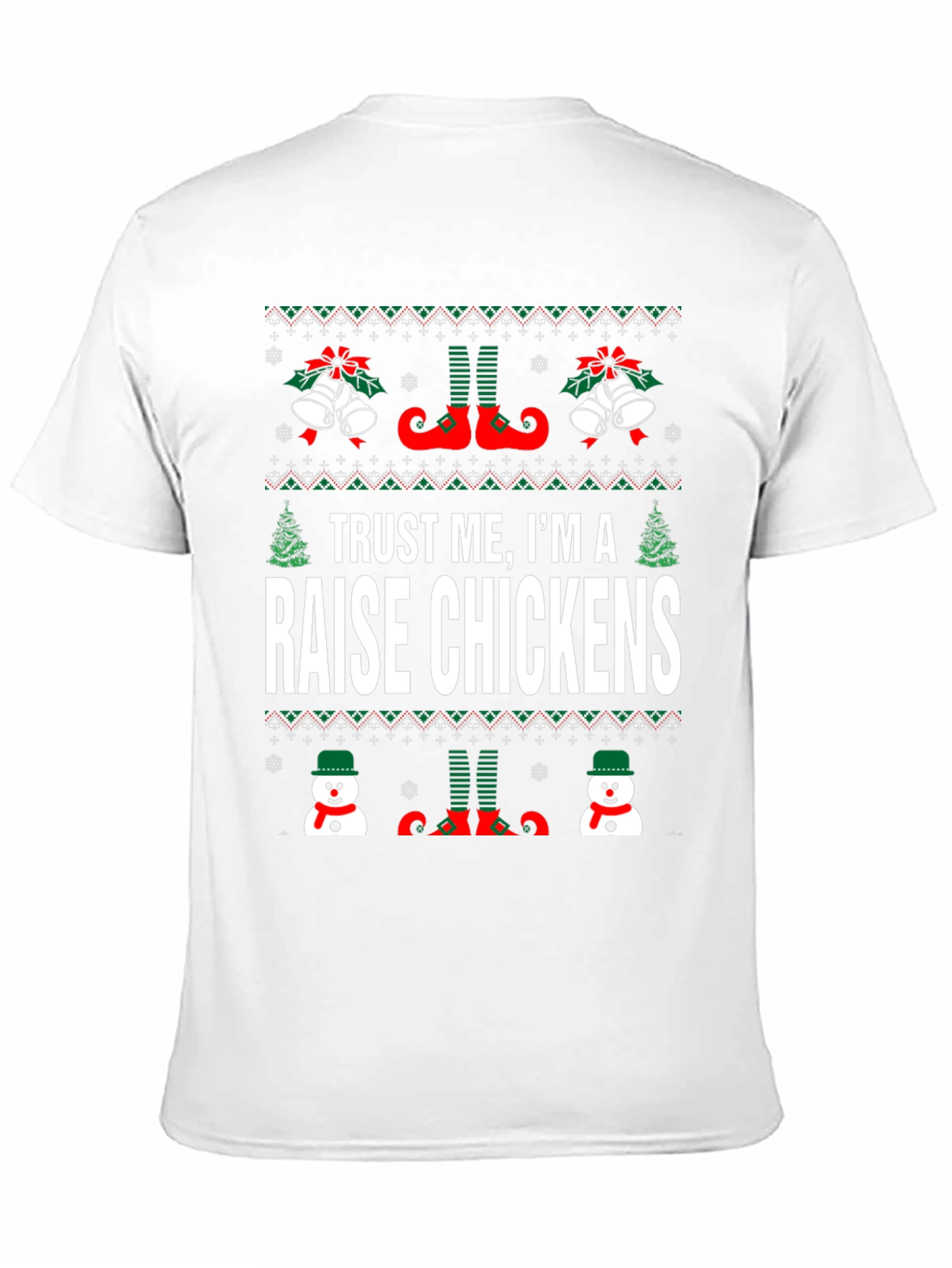Funny Raise Chickens Christmas T-Shirt