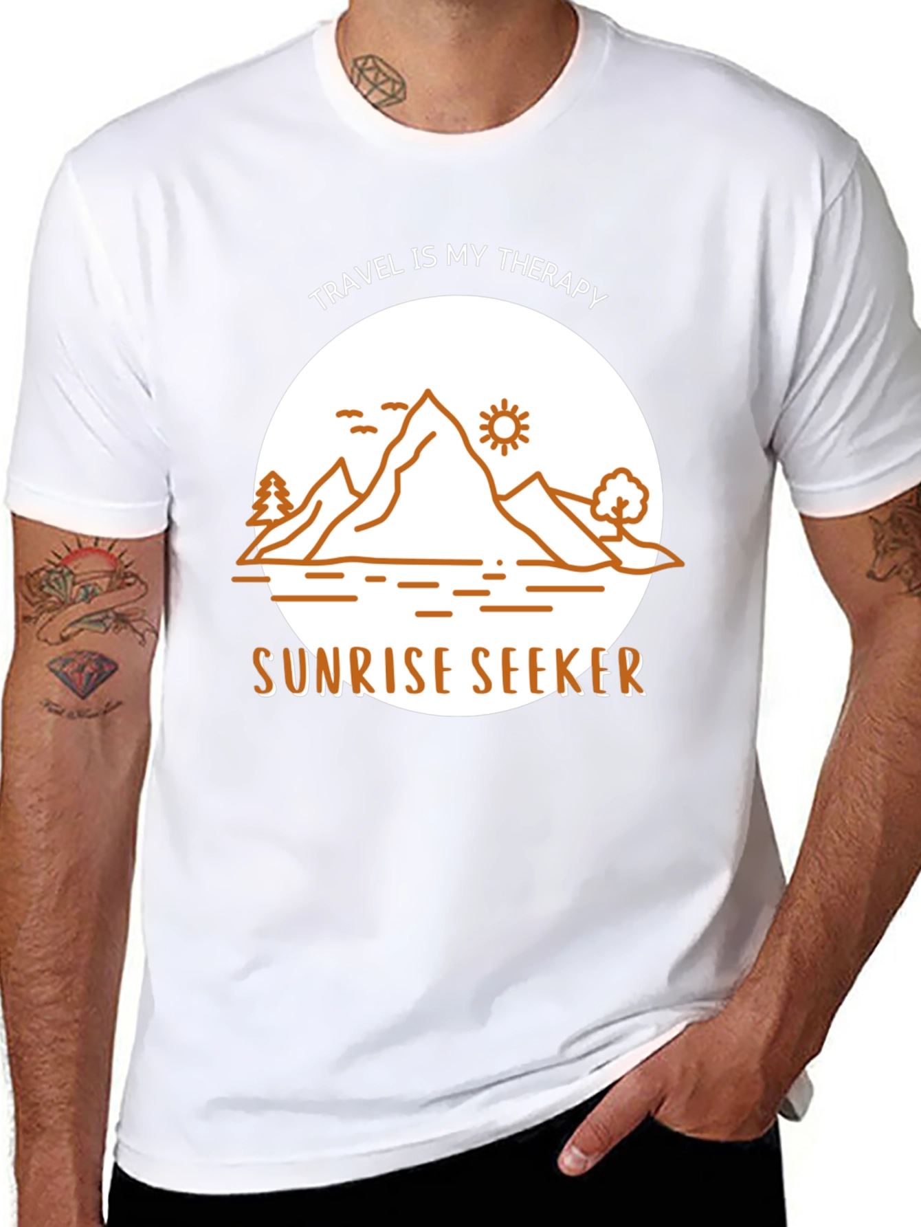 Sunrise Seeker T-Shirt: Travel Therapy Design