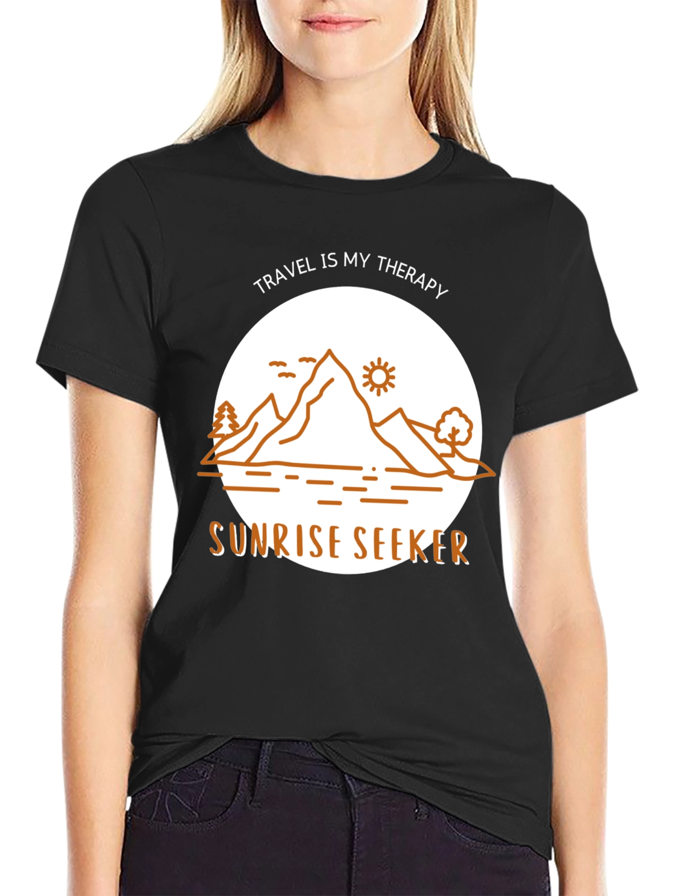 Sunrise Seeker T-Shirt: Travel Therapy Design