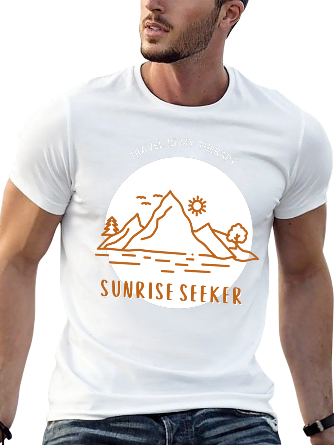 Sunrise Seeker T-Shirt: Travel Therapy Design