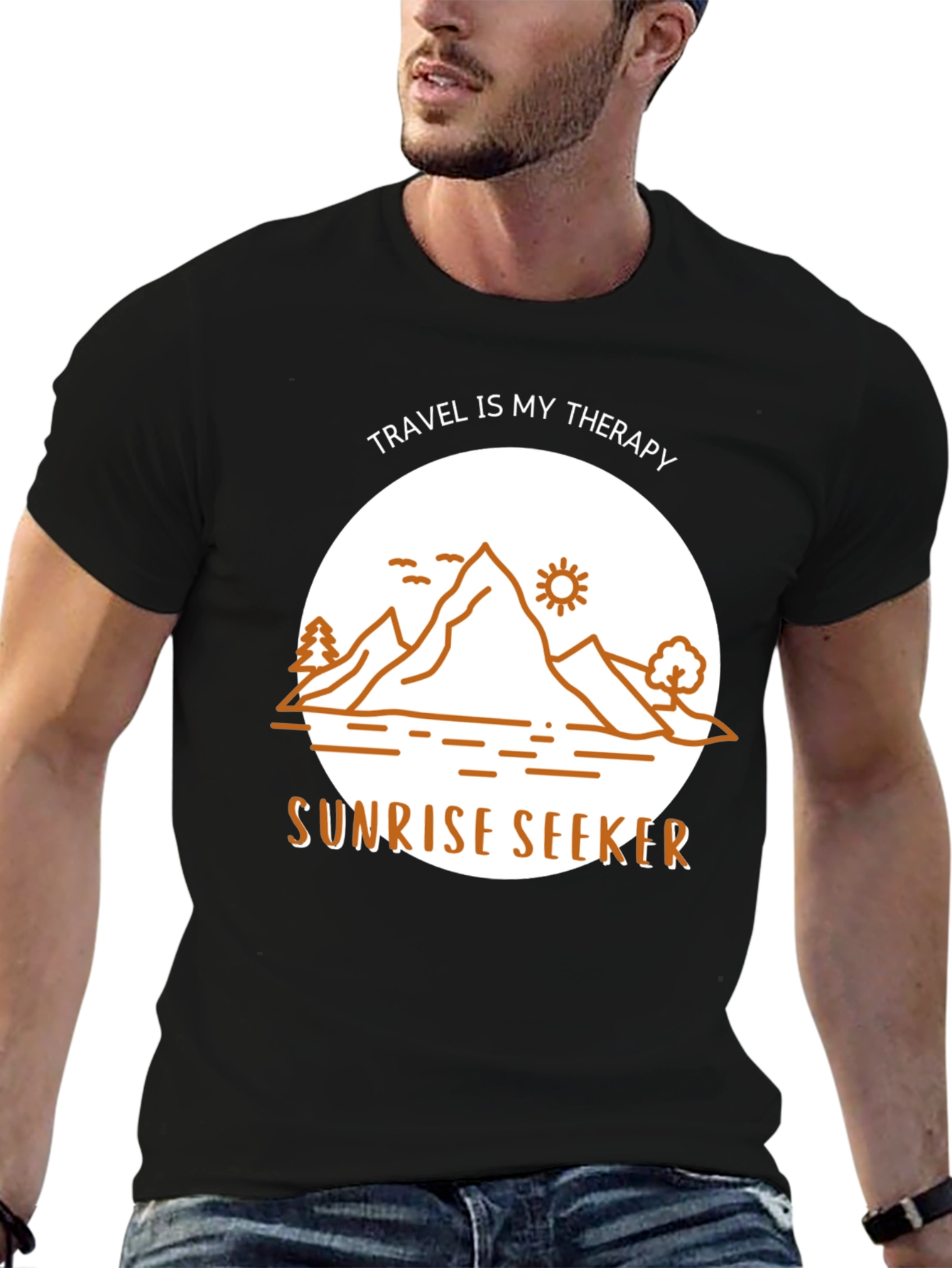 Sunrise Seeker T-Shirt: Travel Therapy Design