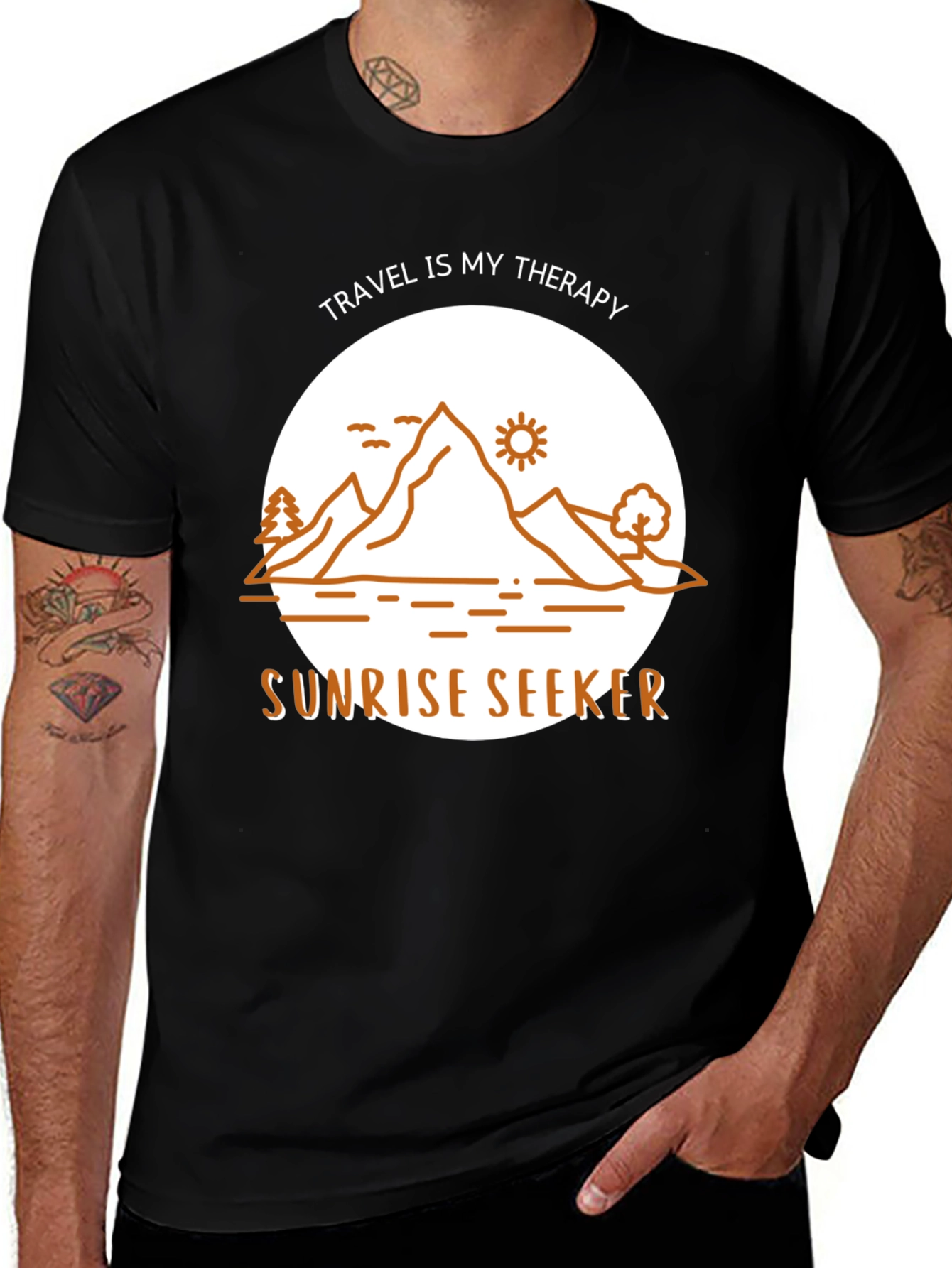 Sunrise Seeker T-Shirt: Travel Therapy Design