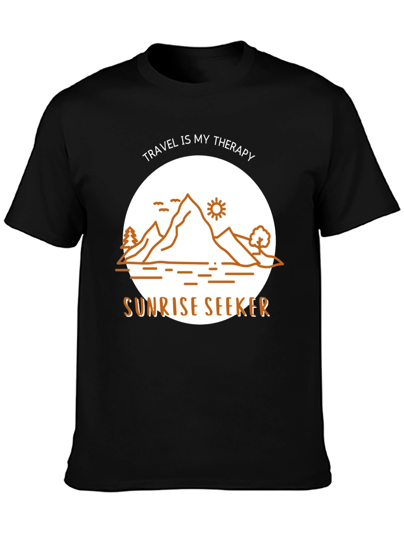Sunrise Seeker T-Shirt: Travel Therapy Design