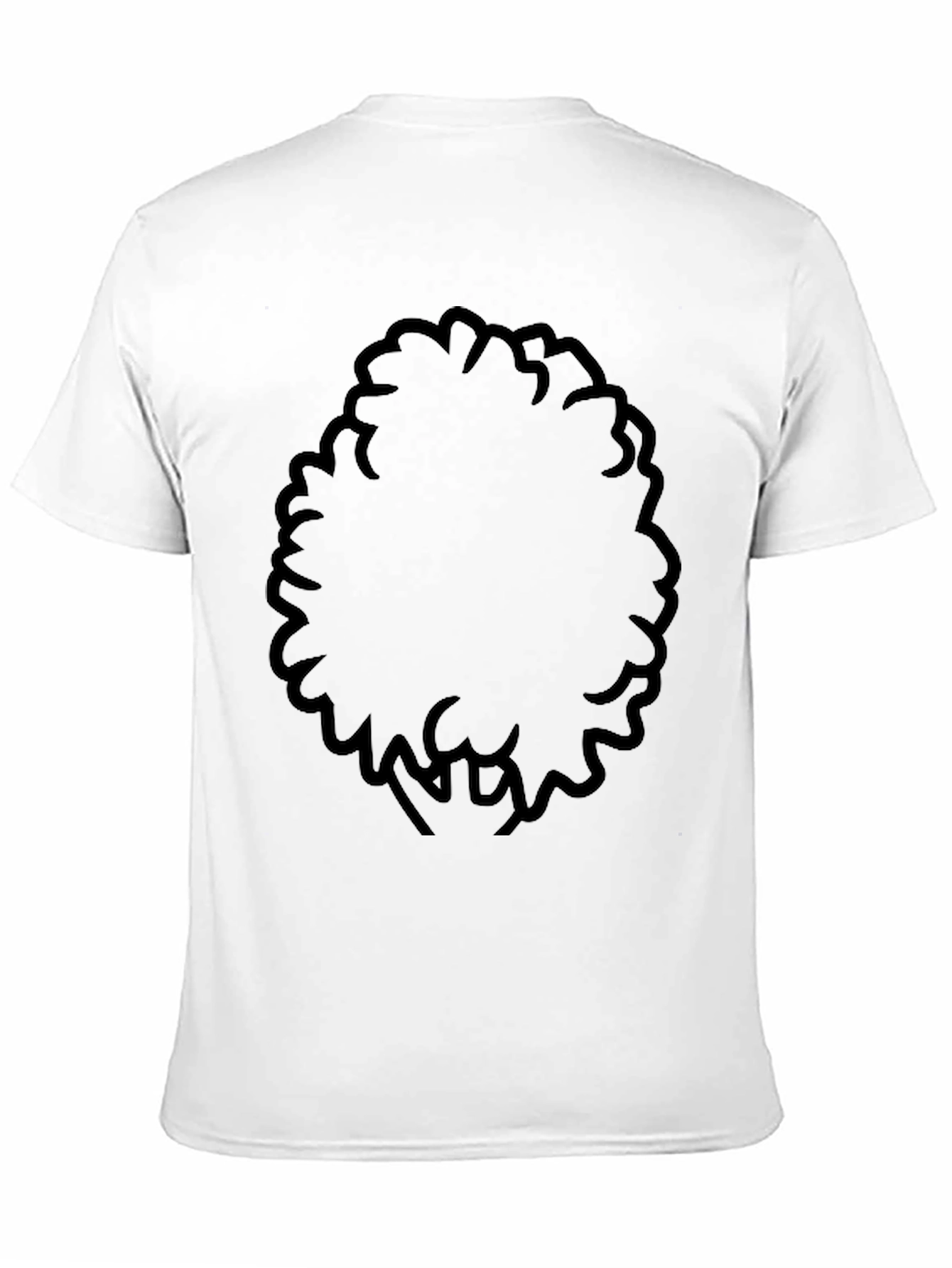 Black Afro Silhouette T-Shirt - Classic Style