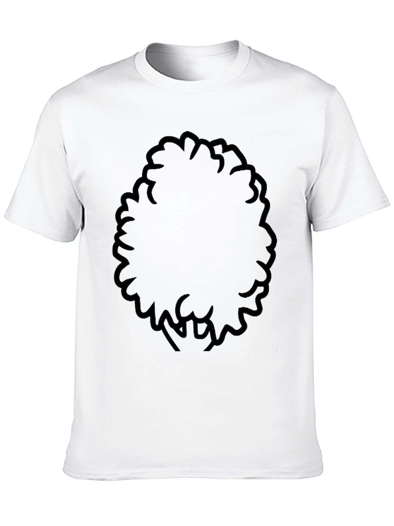 Black Afro Silhouette T-Shirt - Classic Style