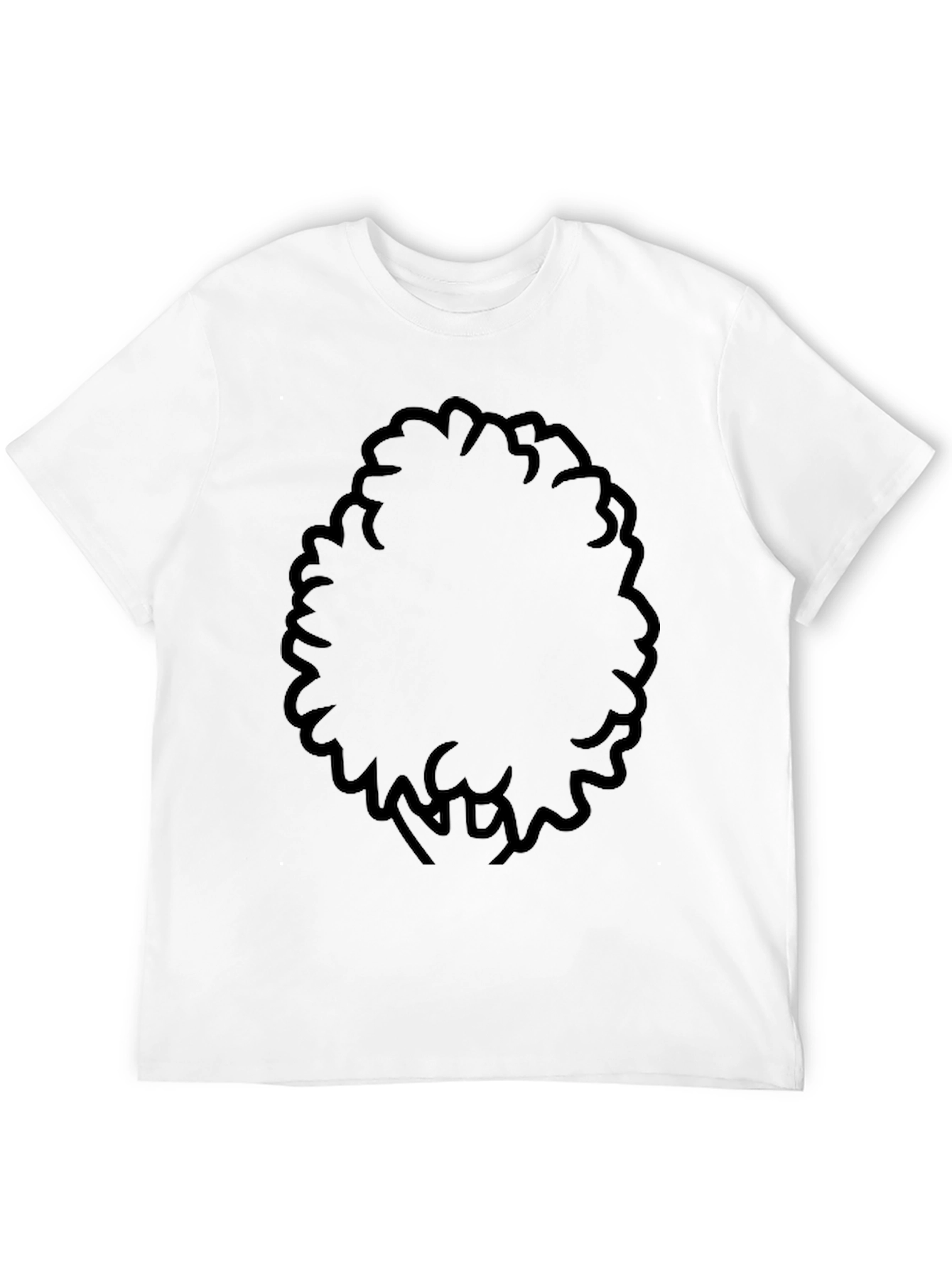 Black Afro Silhouette T-Shirt - Classic Style