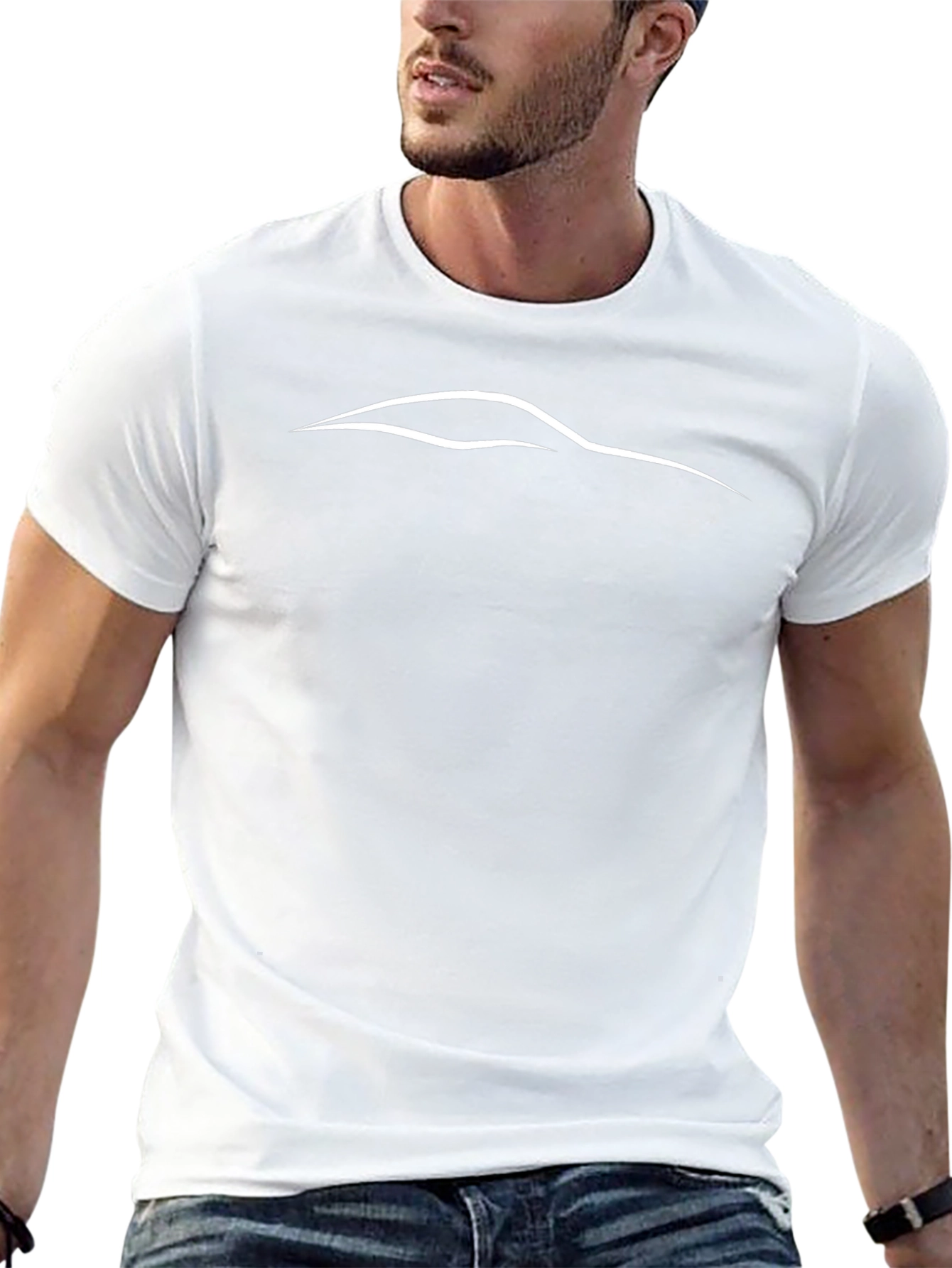 Sleek Car Outline T-Shirt - Modern Style
