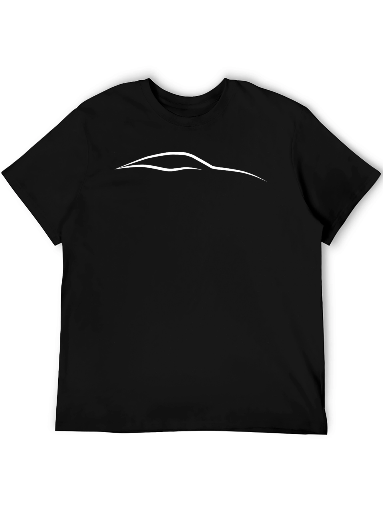 Sleek Car Outline T-Shirt - Modern Style