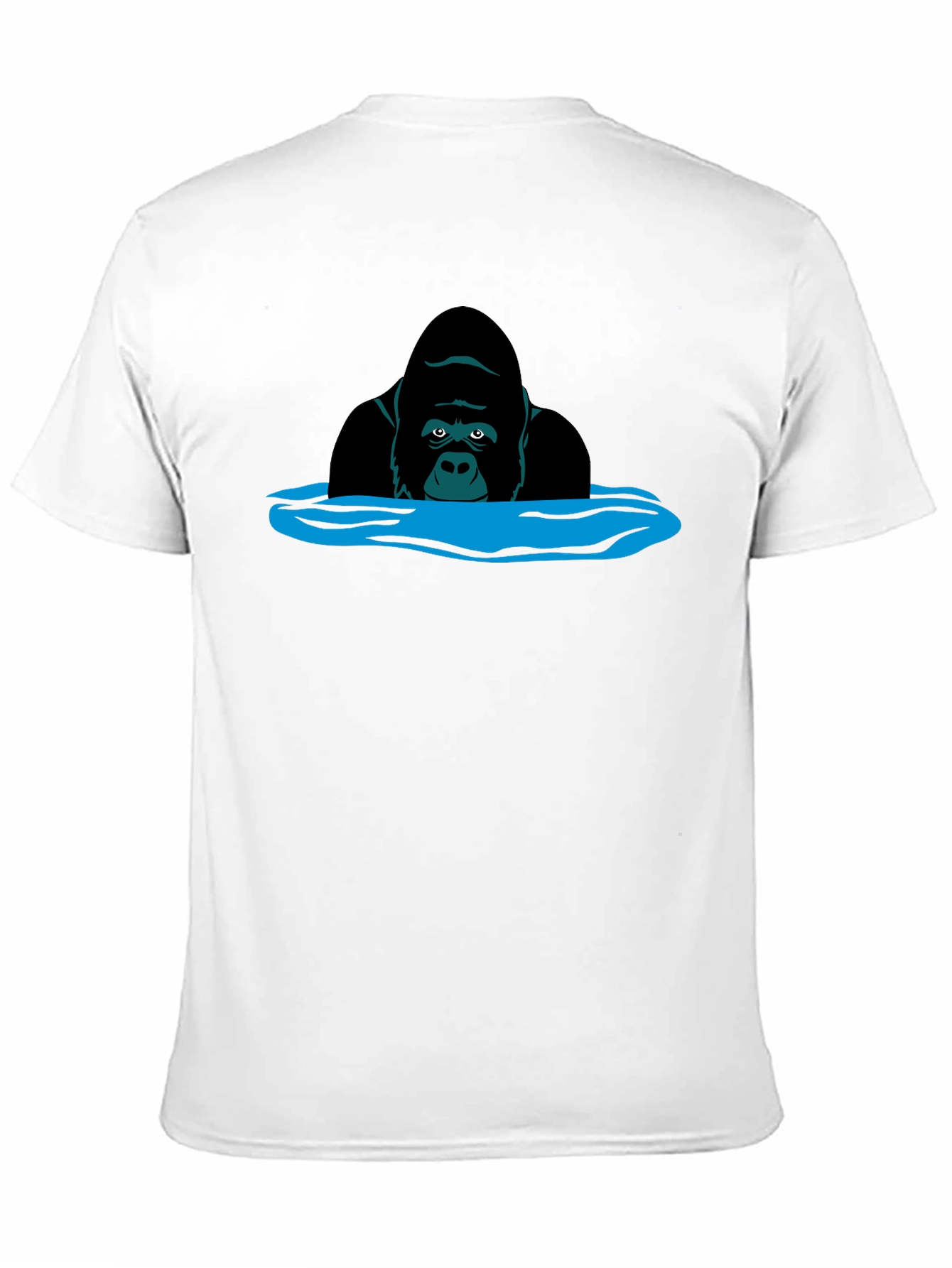 Gorilla in Water Graphic T-Shirt