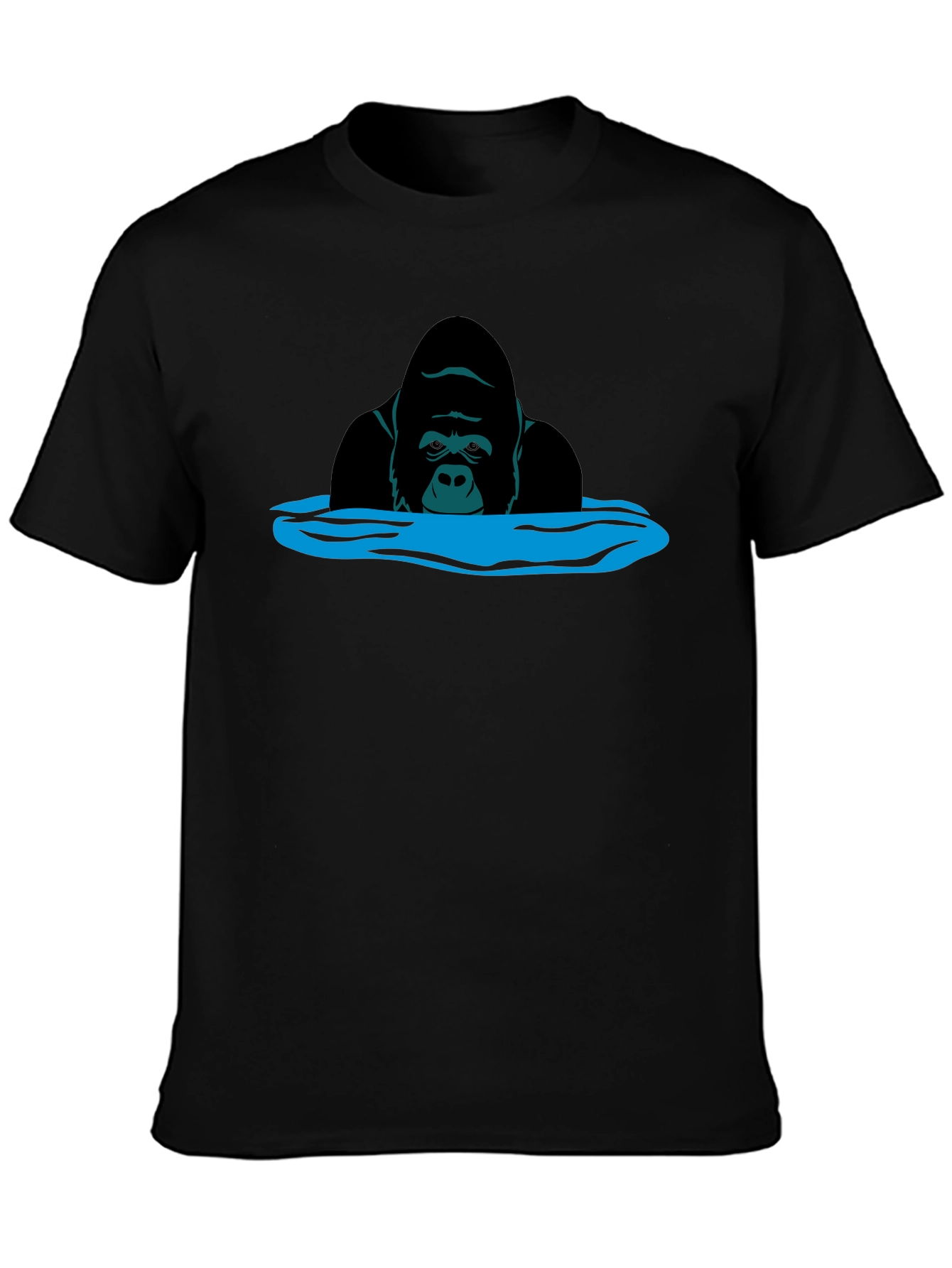 Gorilla in Water Graphic T-Shirt