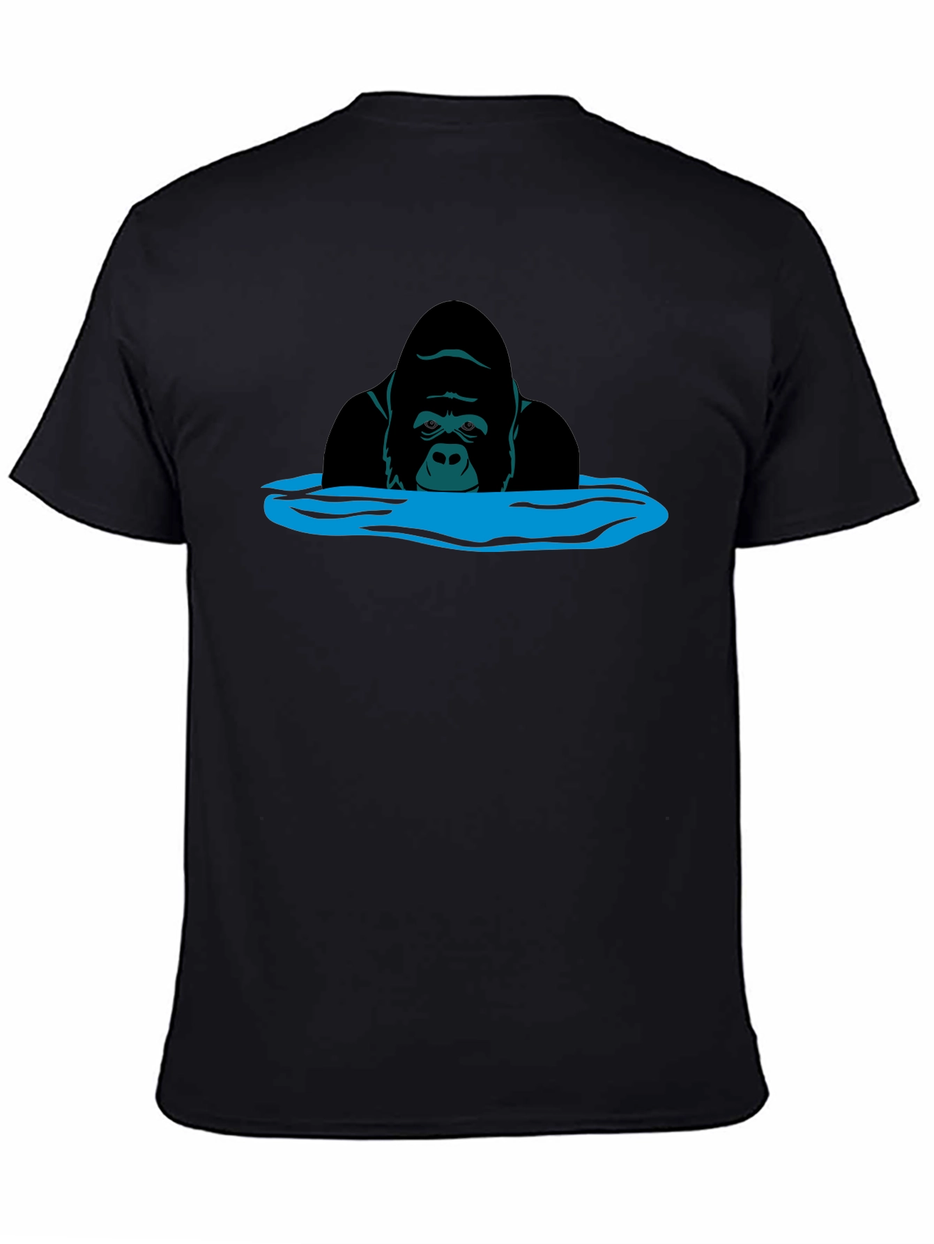 Gorilla in Water Graphic T-Shirt