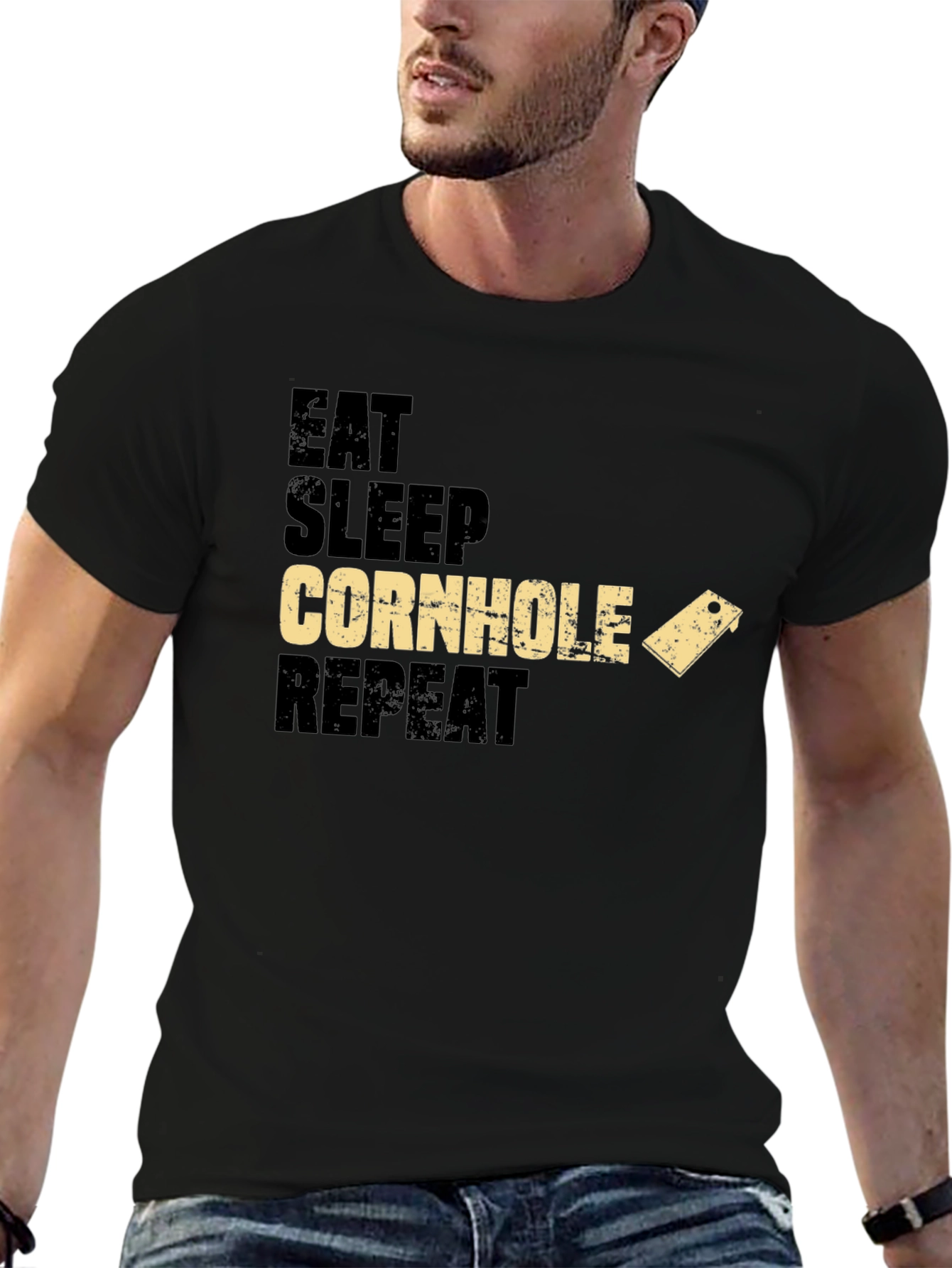 Eat Sleep Cornhole Repeat T-Shirt