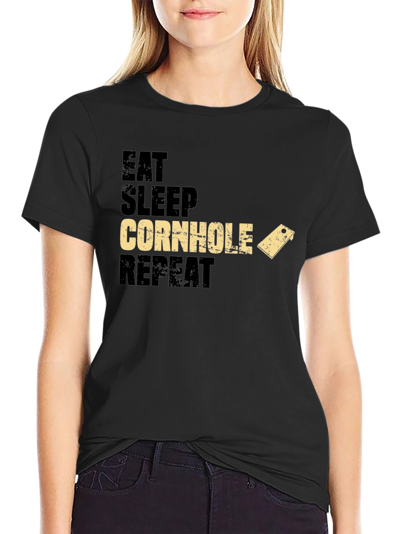 Eat Sleep Cornhole Repeat T-Shirt