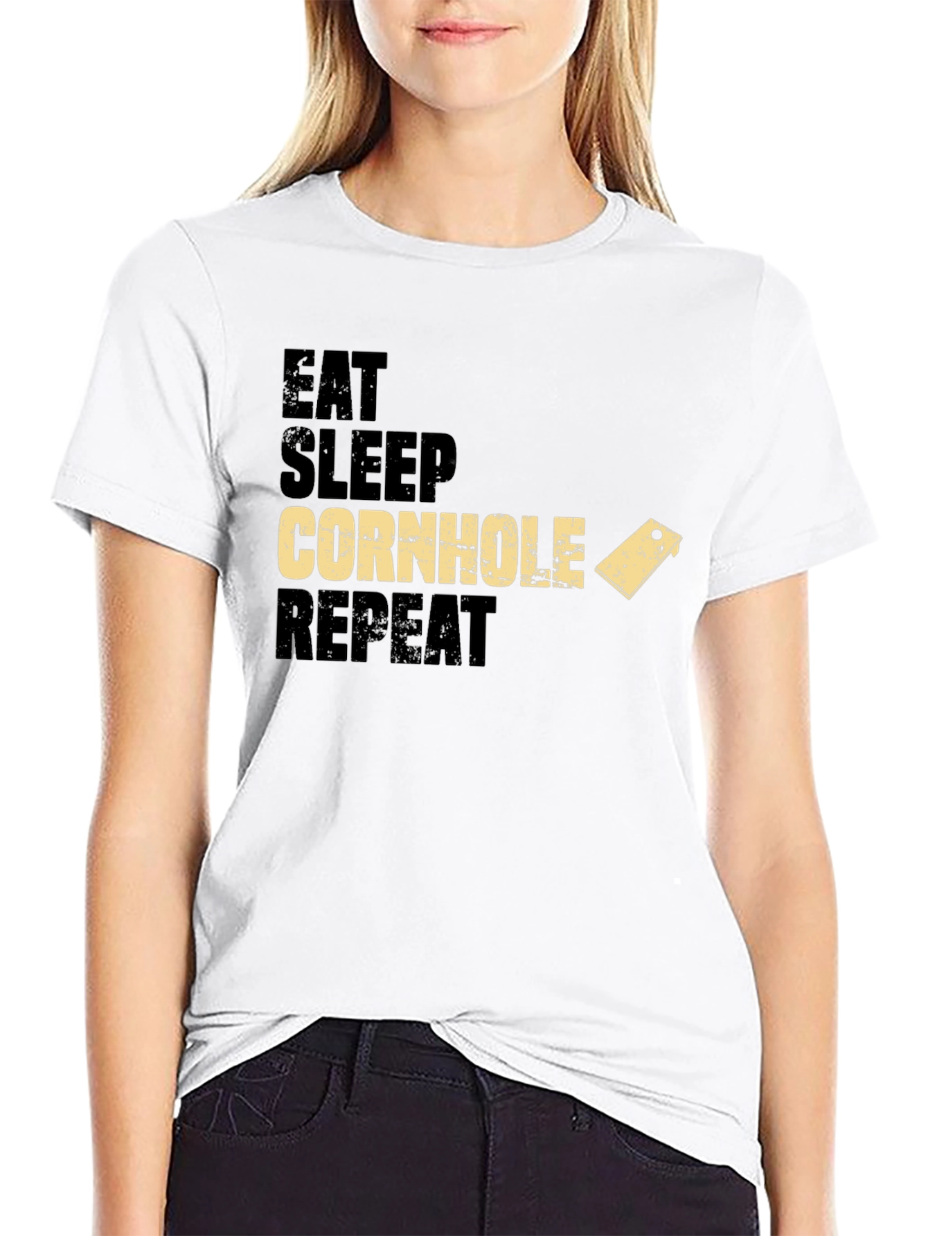 Eat Sleep Cornhole Repeat T-Shirt