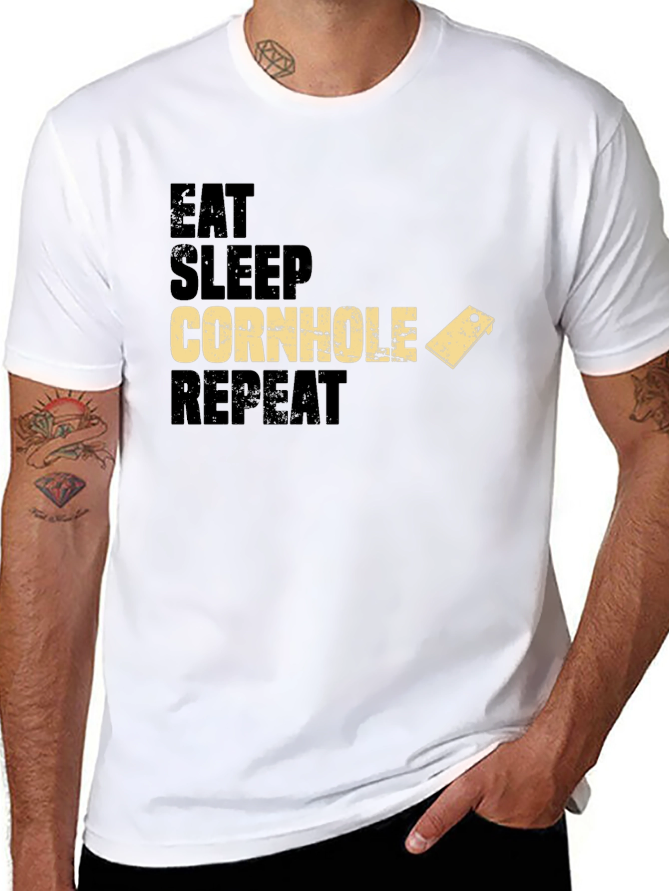 Eat Sleep Cornhole Repeat T-Shirt