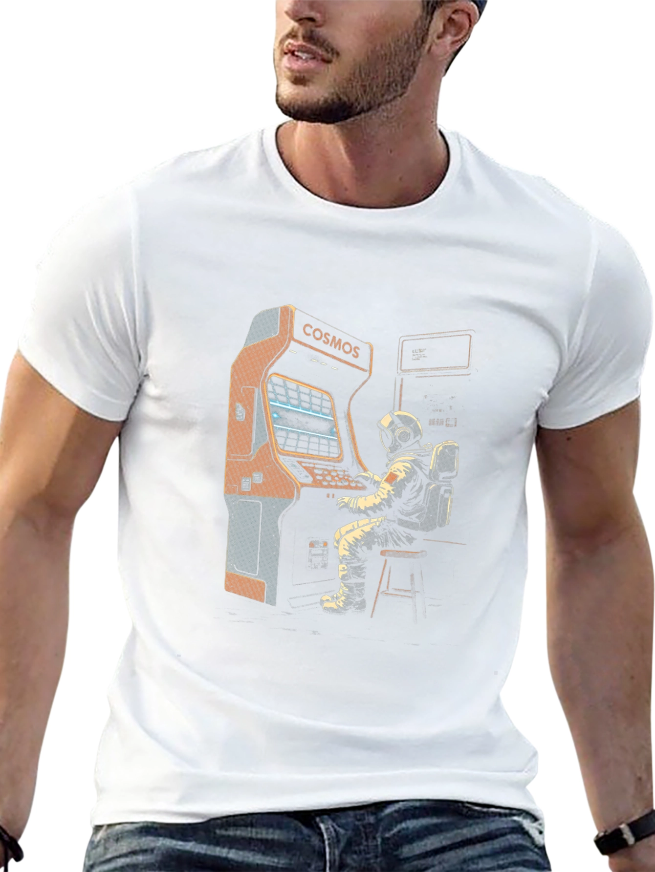 Cosmos Arcade Astronaut Black T-Shirt
