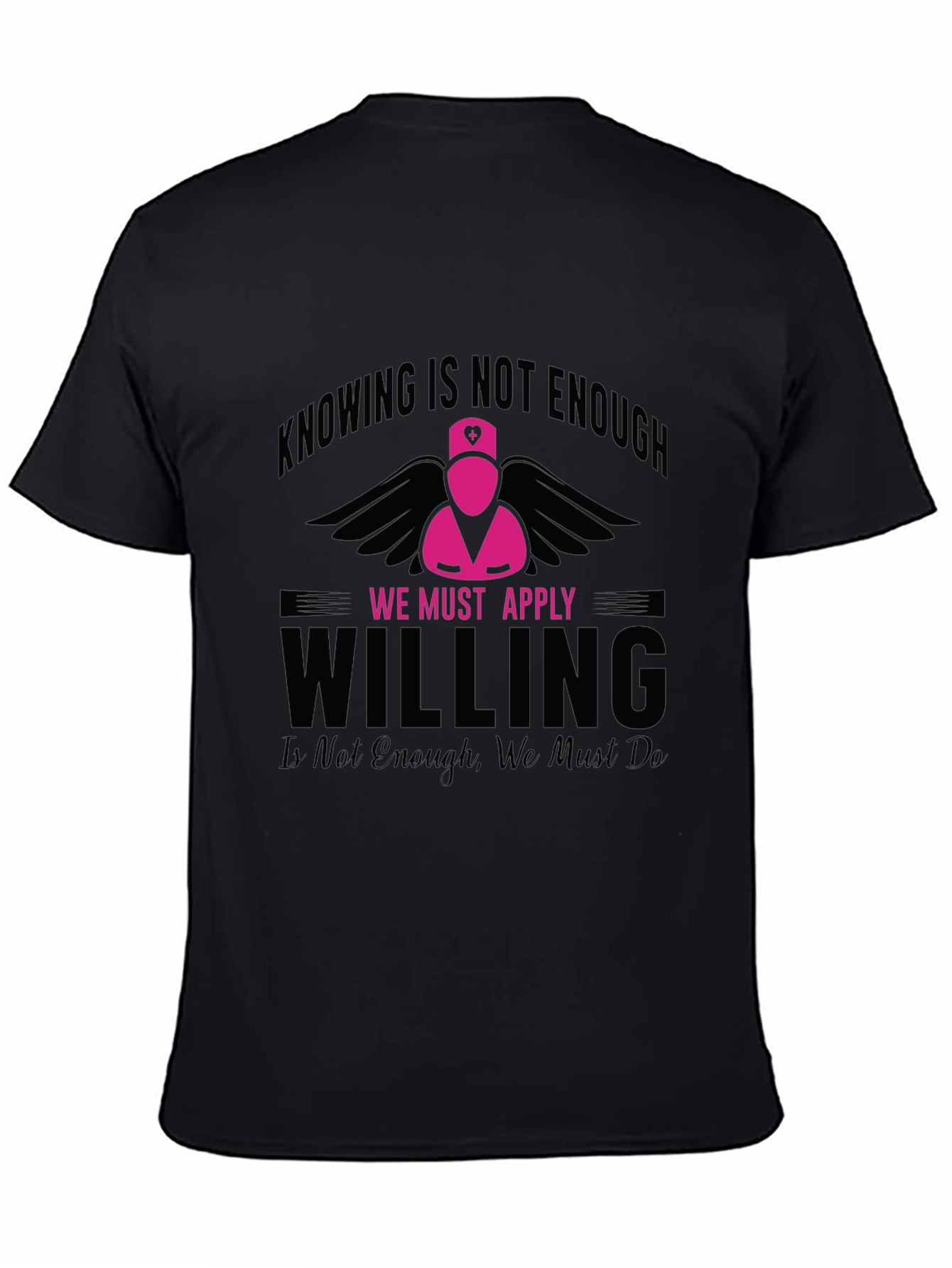 Nurse Angel Graphic T-Shirt - Knowing is Not Enough