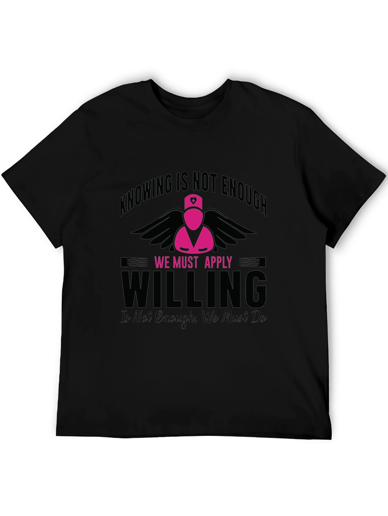 Nurse Angel Graphic T-Shirt - Knowing is Not Enough