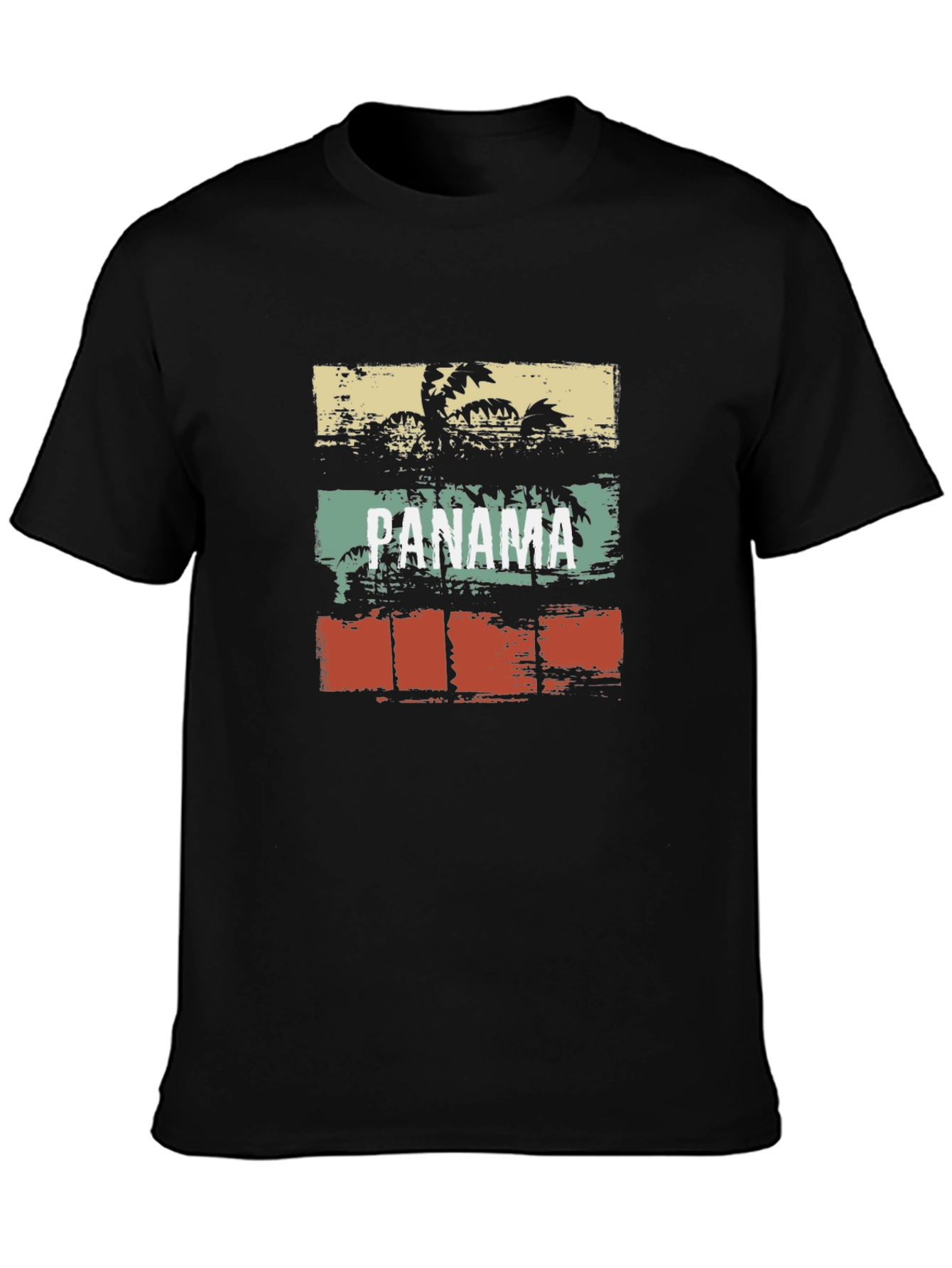 Panama Palm Tree T-Shirt - Tropical Vacation Vibes
