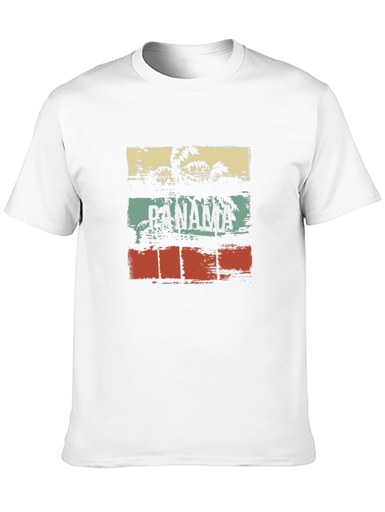 Panama Palm Tree T-Shirt - Tropical Vacation Vibes