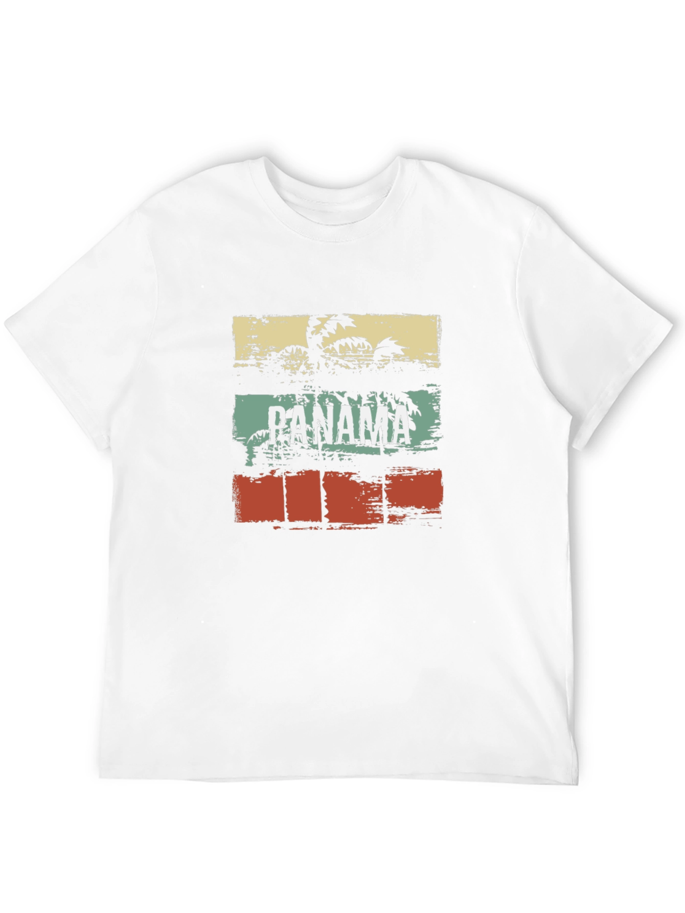 Panama Palm Tree T-Shirt - Tropical Vacation Vibes