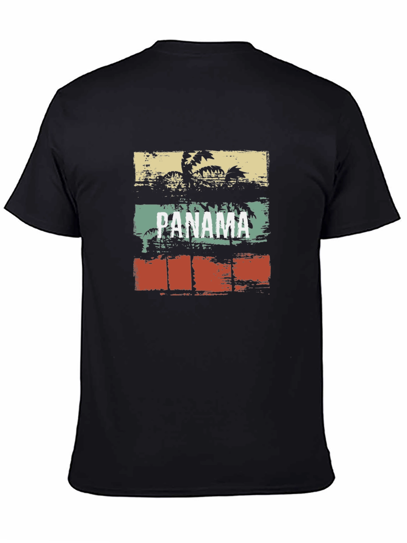 Panama Palm Tree T-Shirt - Tropical Vacation Vibes