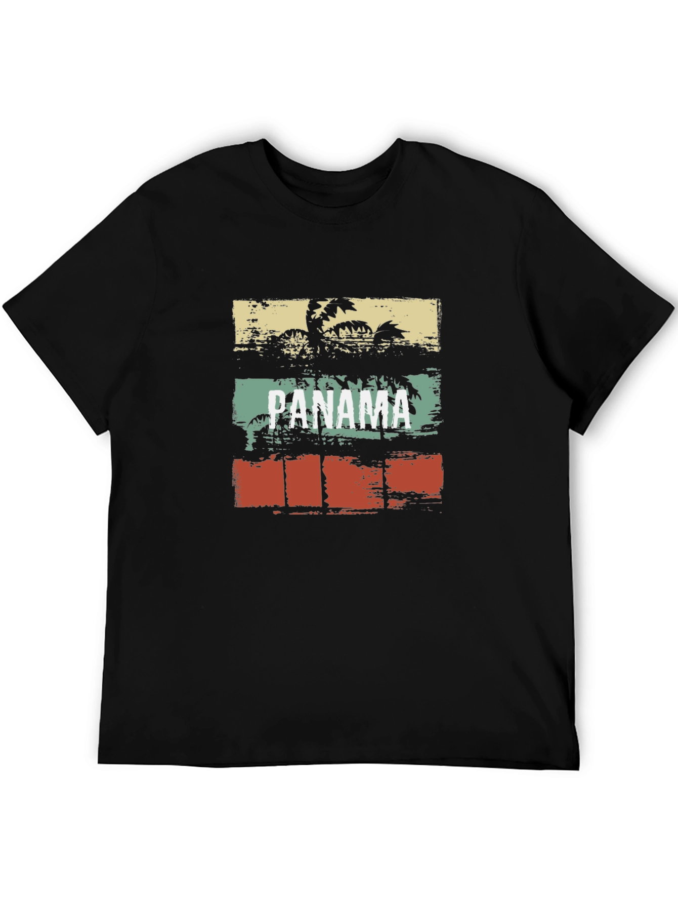 Panama Palm Tree T-Shirt - Tropical Vacation Vibes