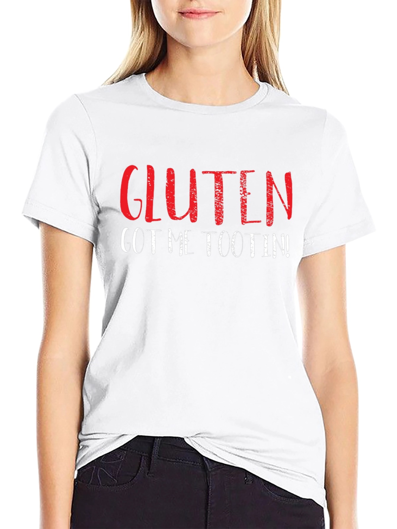 Gluten Got Me Tootin Funny T-Shirt
