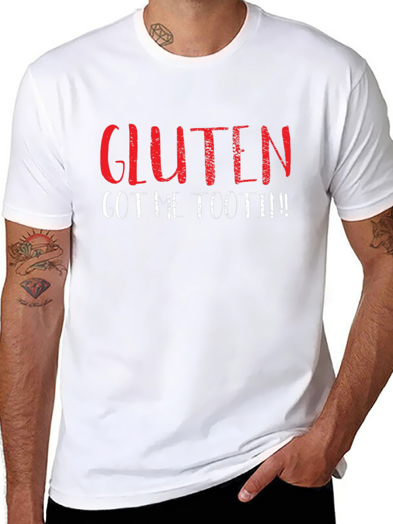 Gluten Got Me Tootin Funny T-Shirt
