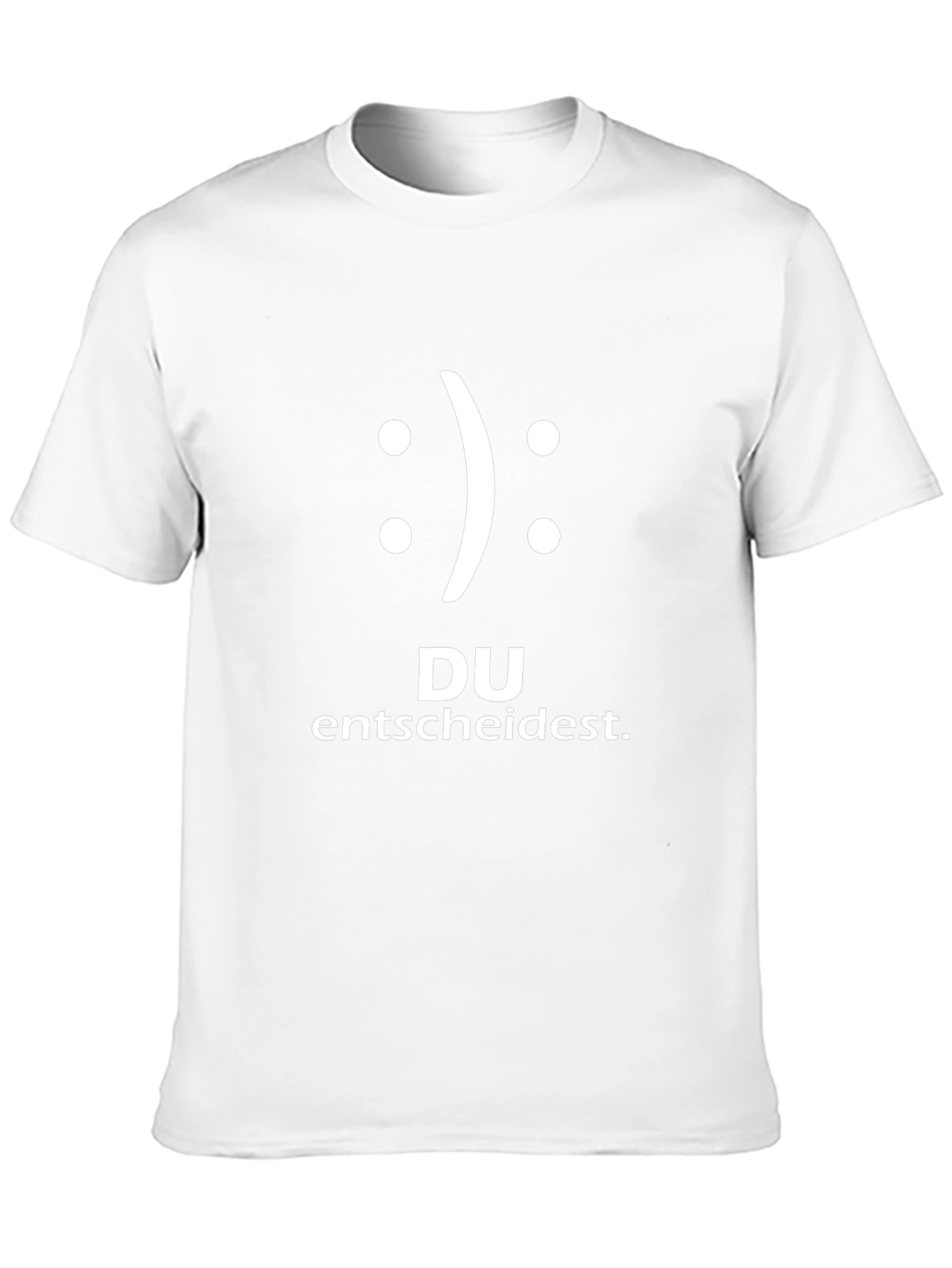 Decide: Smiley Face Graphic Black T-Shirt