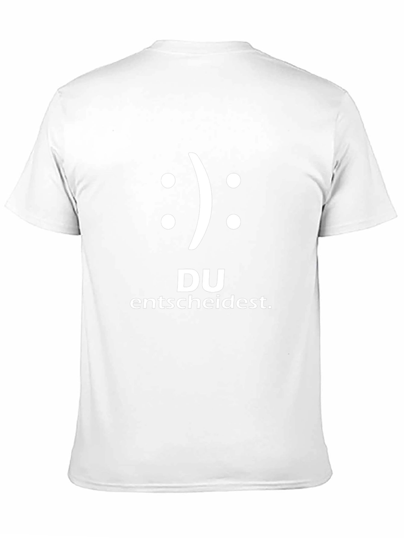 Decide: Smiley Face Graphic Black T-Shirt