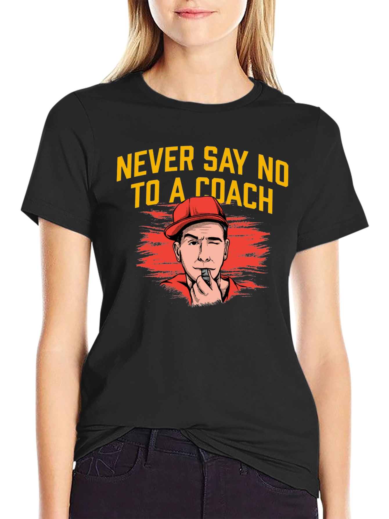 Never Say No To A Coach Graphic Tee