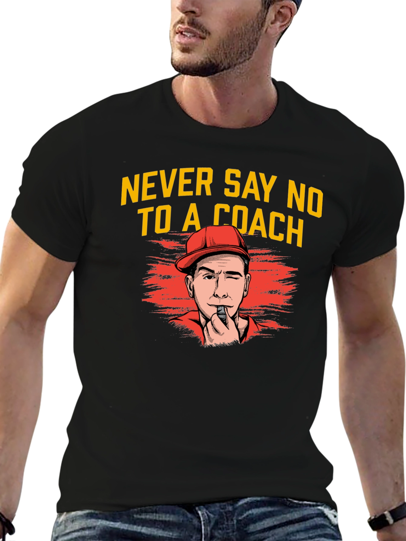 Never Say No To A Coach Graphic Tee